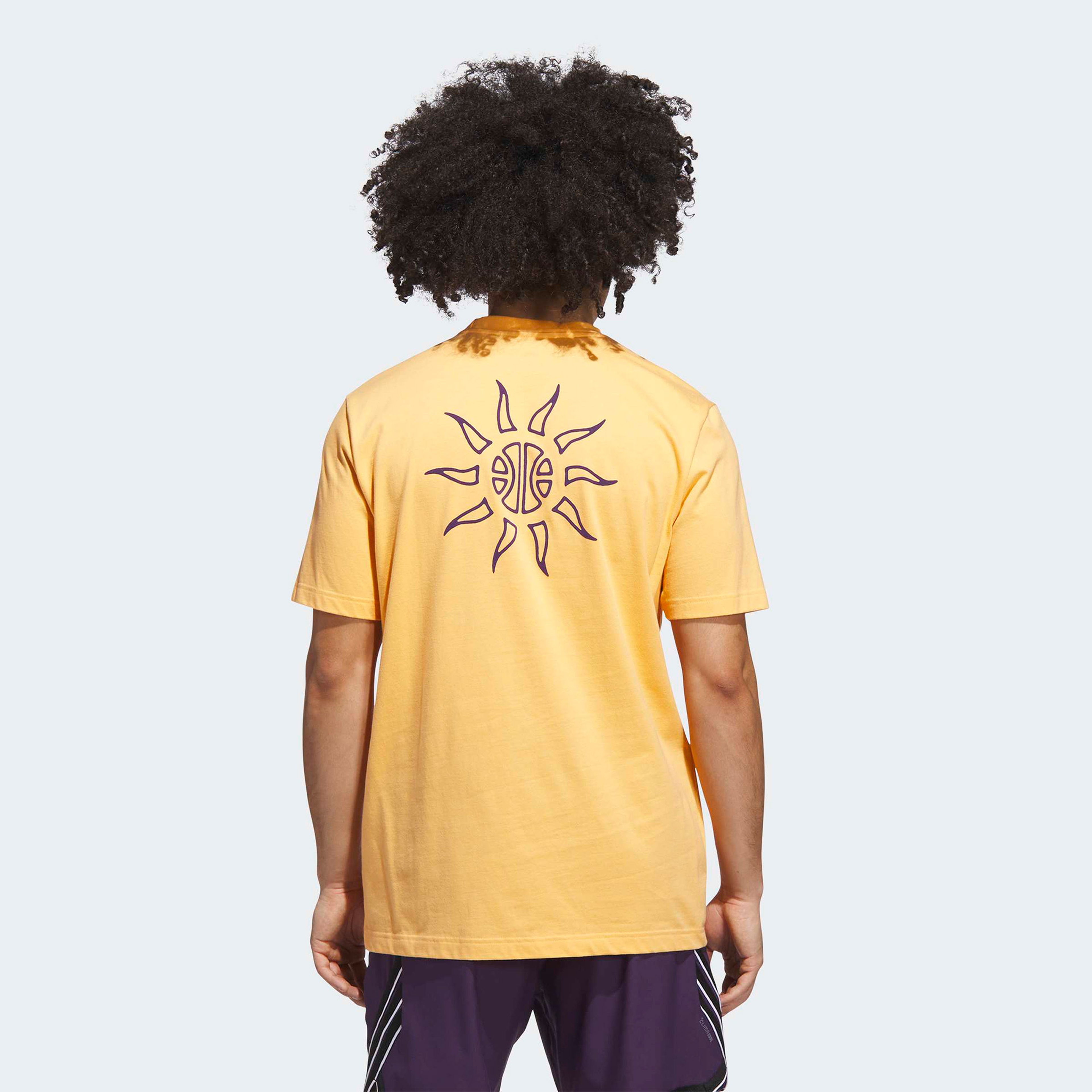 adidas Grafik Erkek Turuncu Basketbol T-Shirt