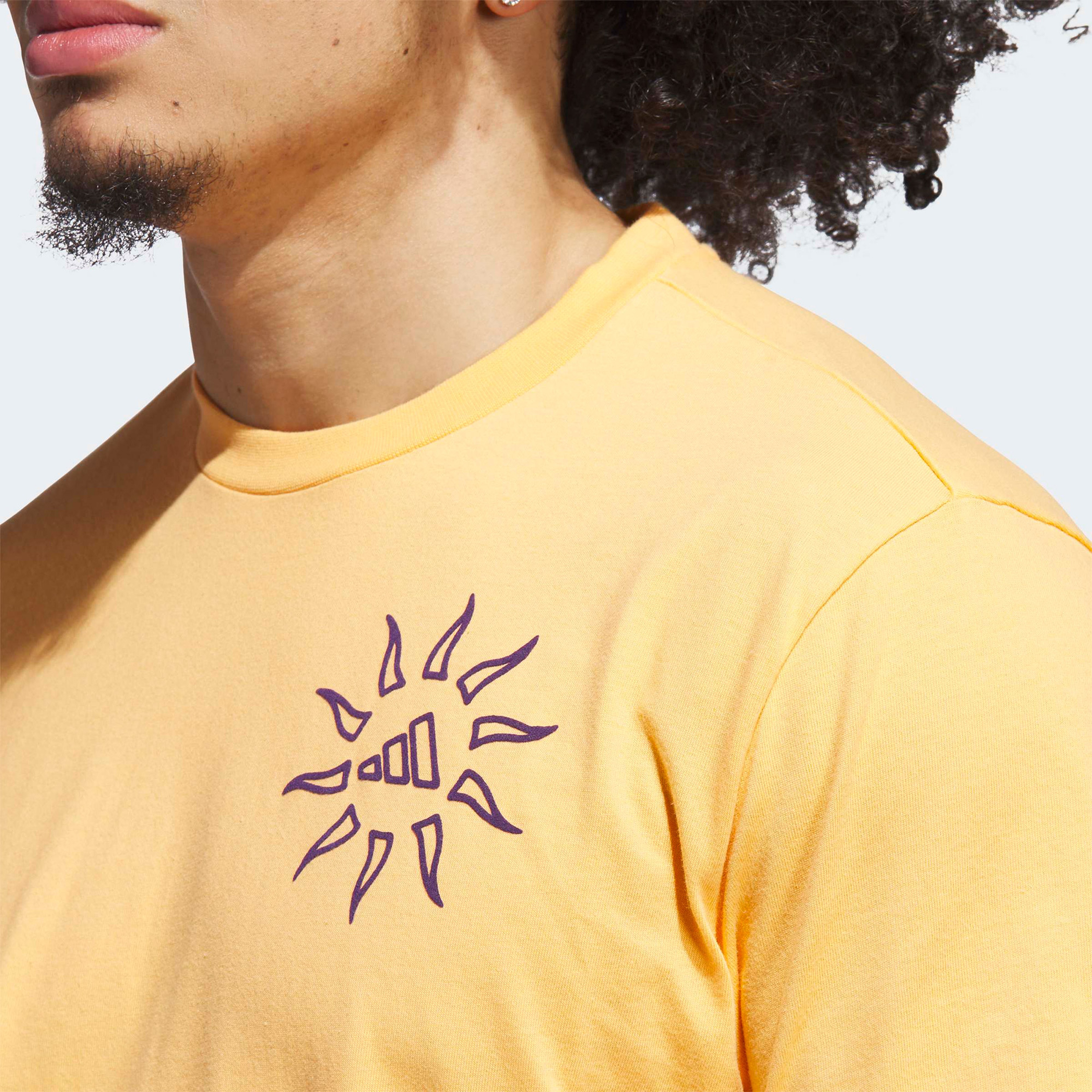 adidas Grafik Erkek Turuncu Basketbol T-Shirt