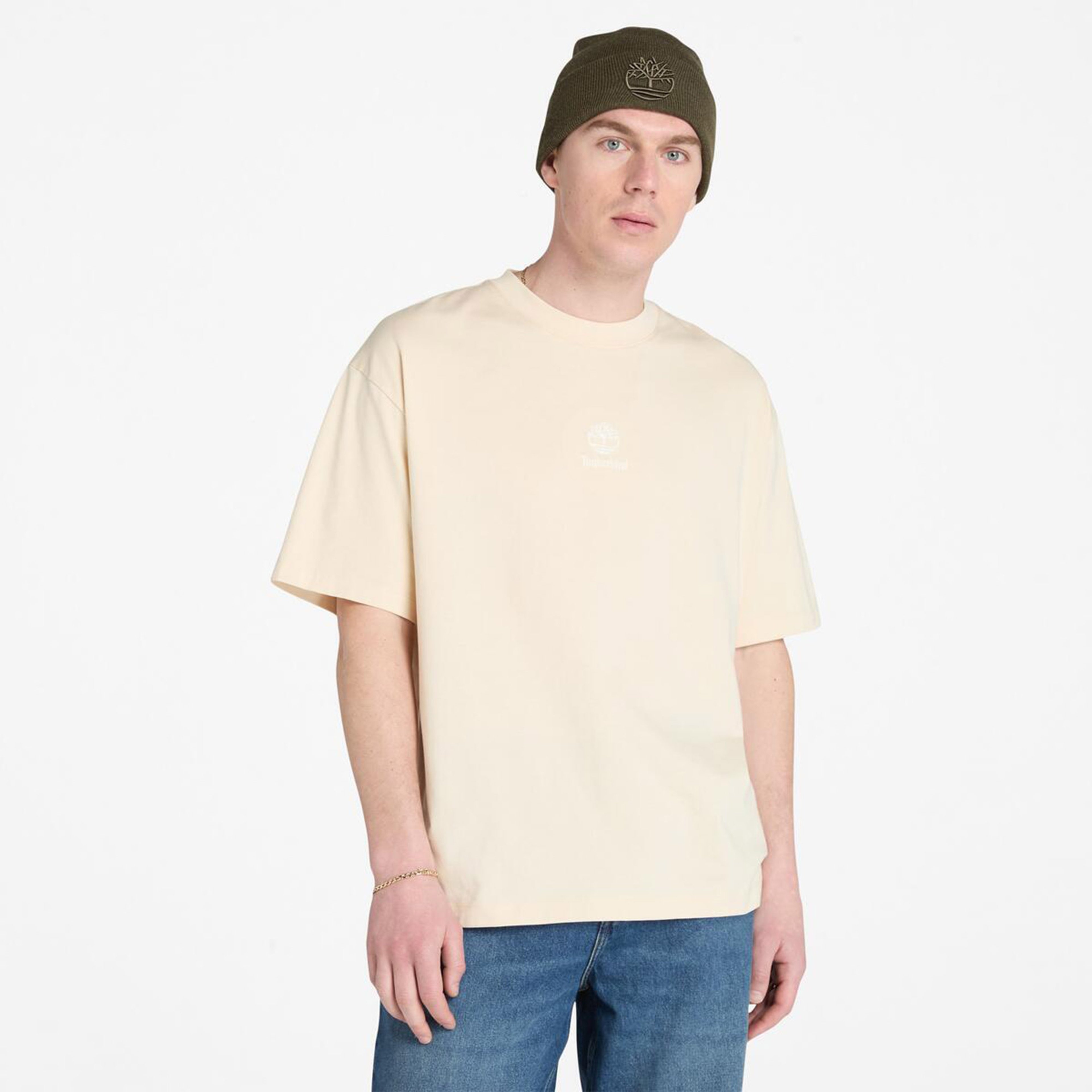 Timberland Erkek Bej T-Shirt