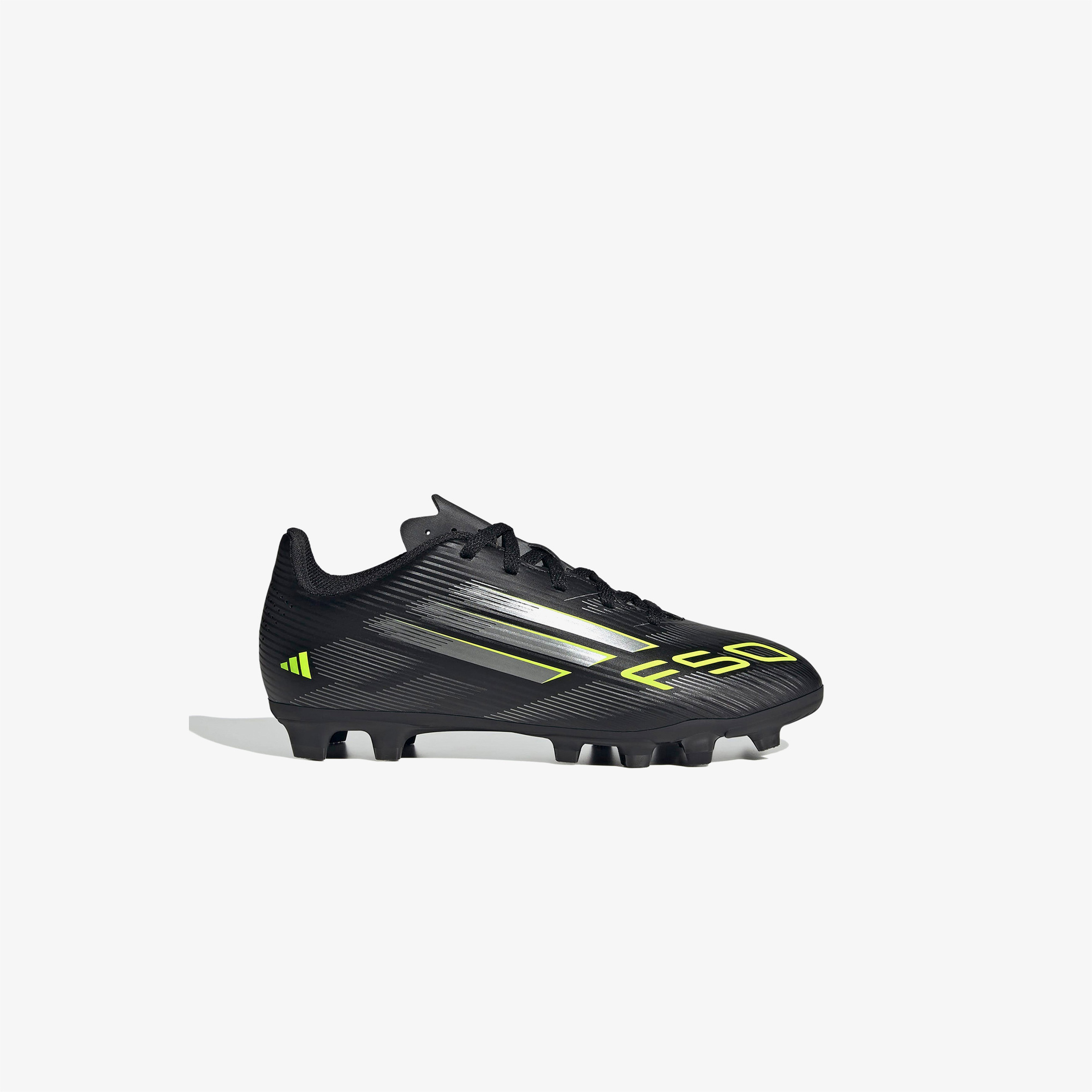 adidas F50 Club Firm-Multi Ground Çocuk Siyah Çim Saha Kramponu