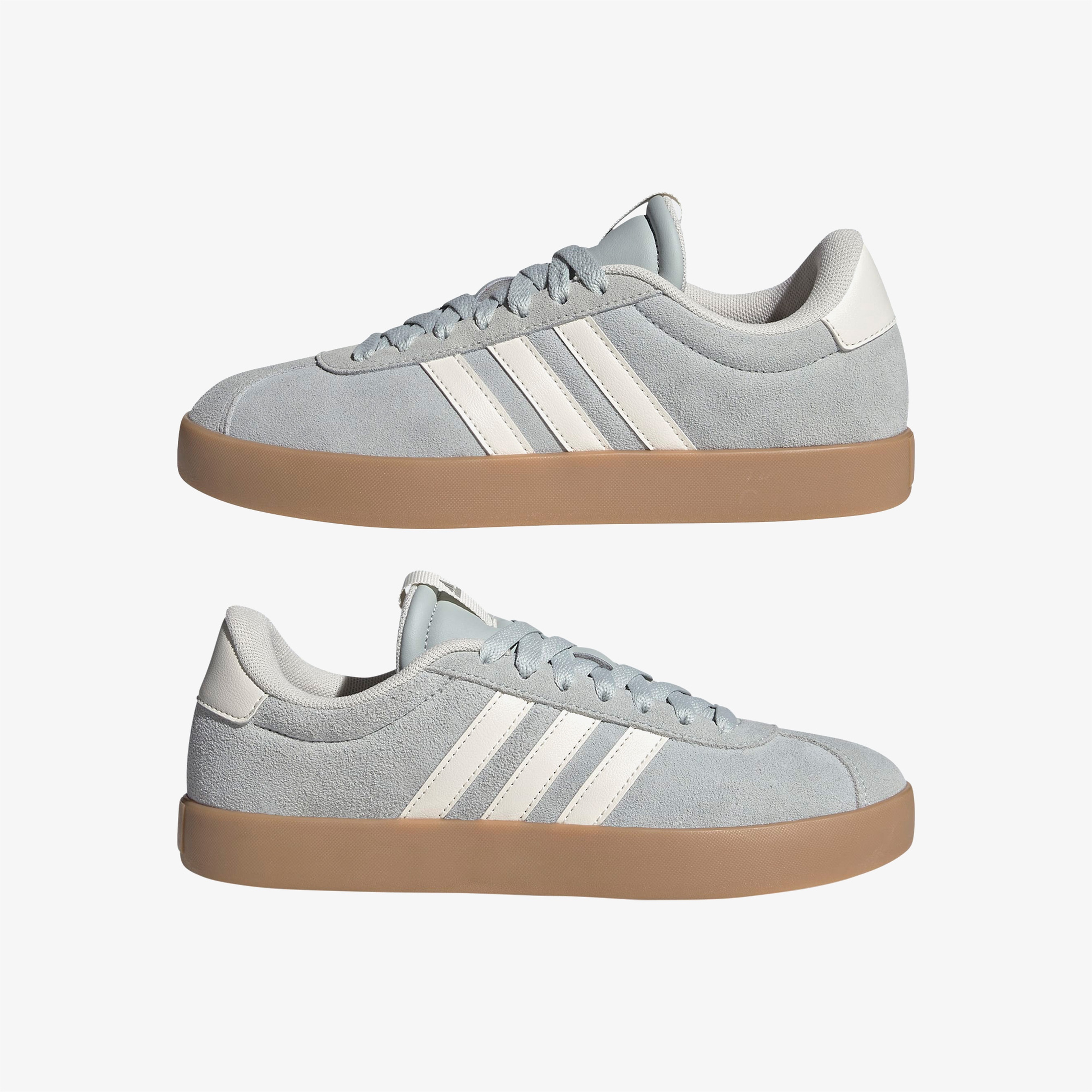adidas VL Court 3.0 Kadın Gri Spor Ayakkabı