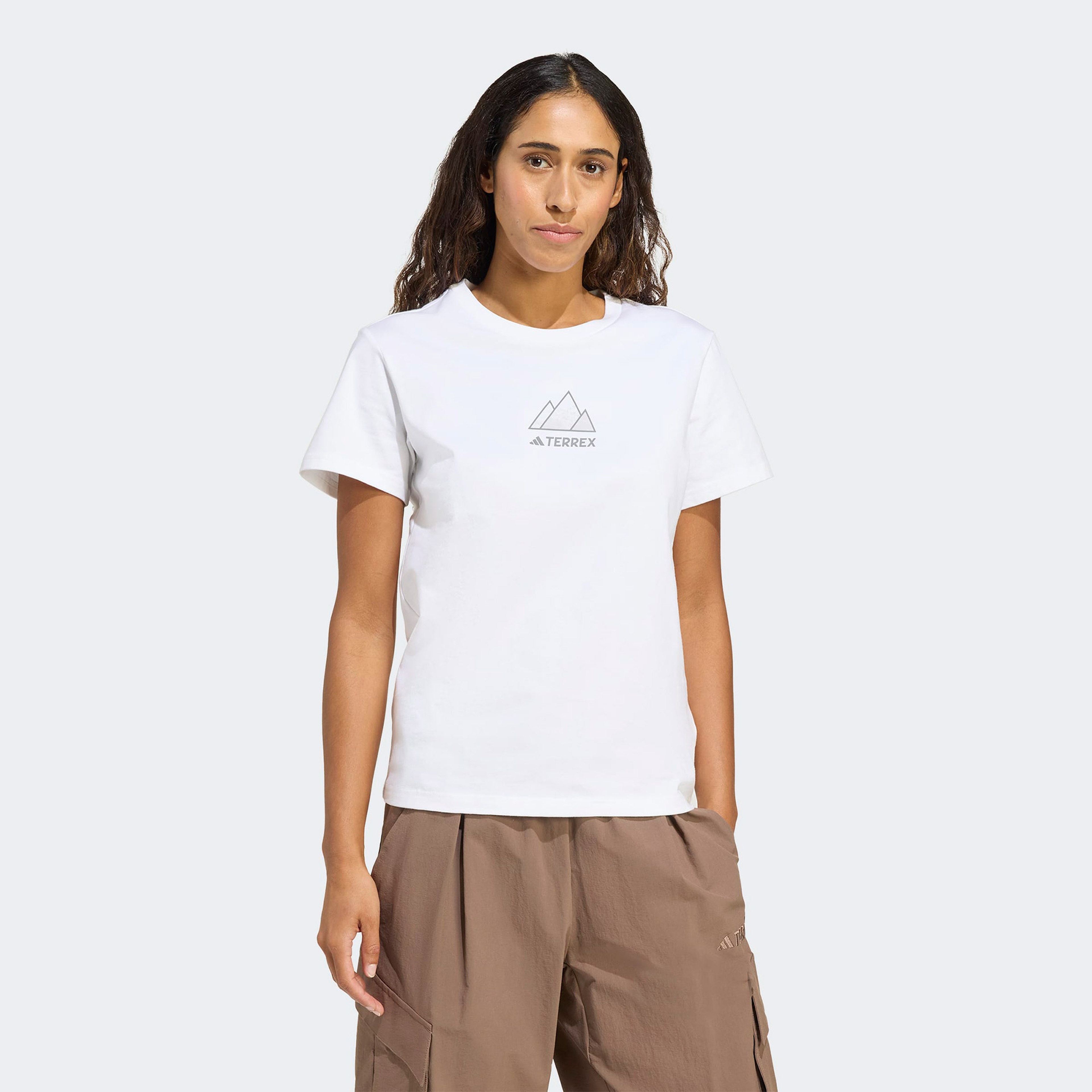 adidas Athlete Kadın Beyaz Yürüyüş T-Shirt