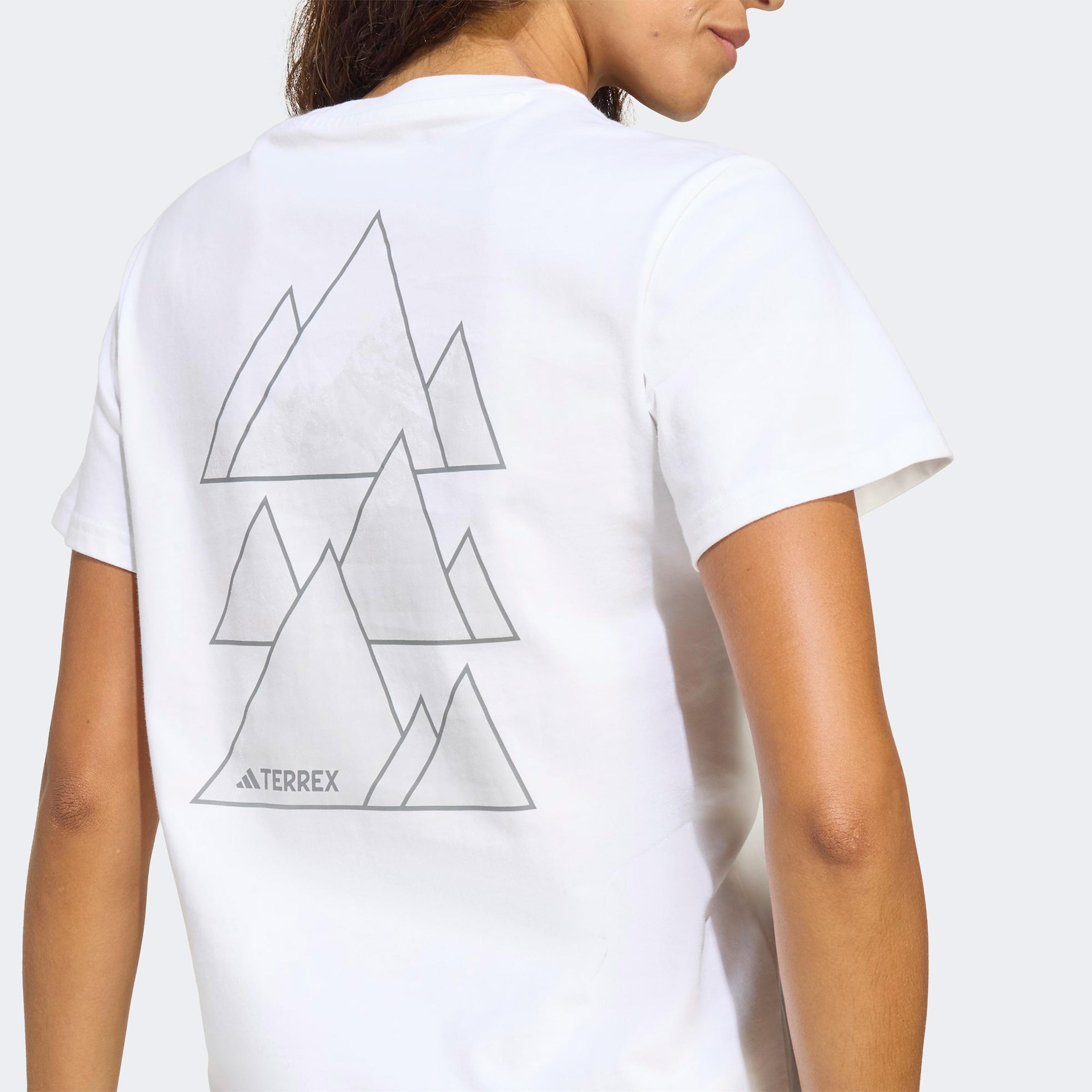 adidas Athlete Kadın Beyaz Yürüyüş T-Shirt