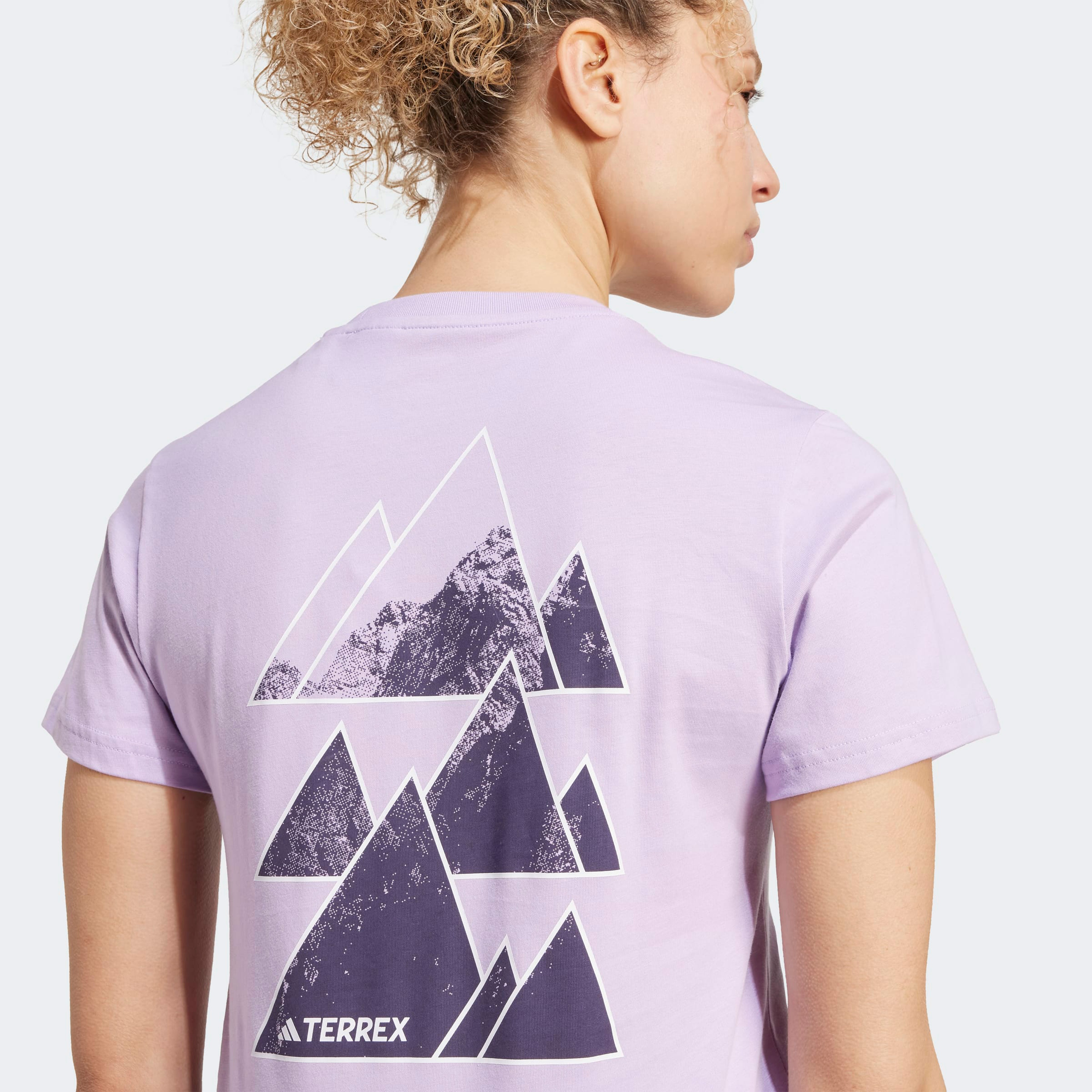 adidas Athlete Kadın Mor Yürüyüş T-Shirt
