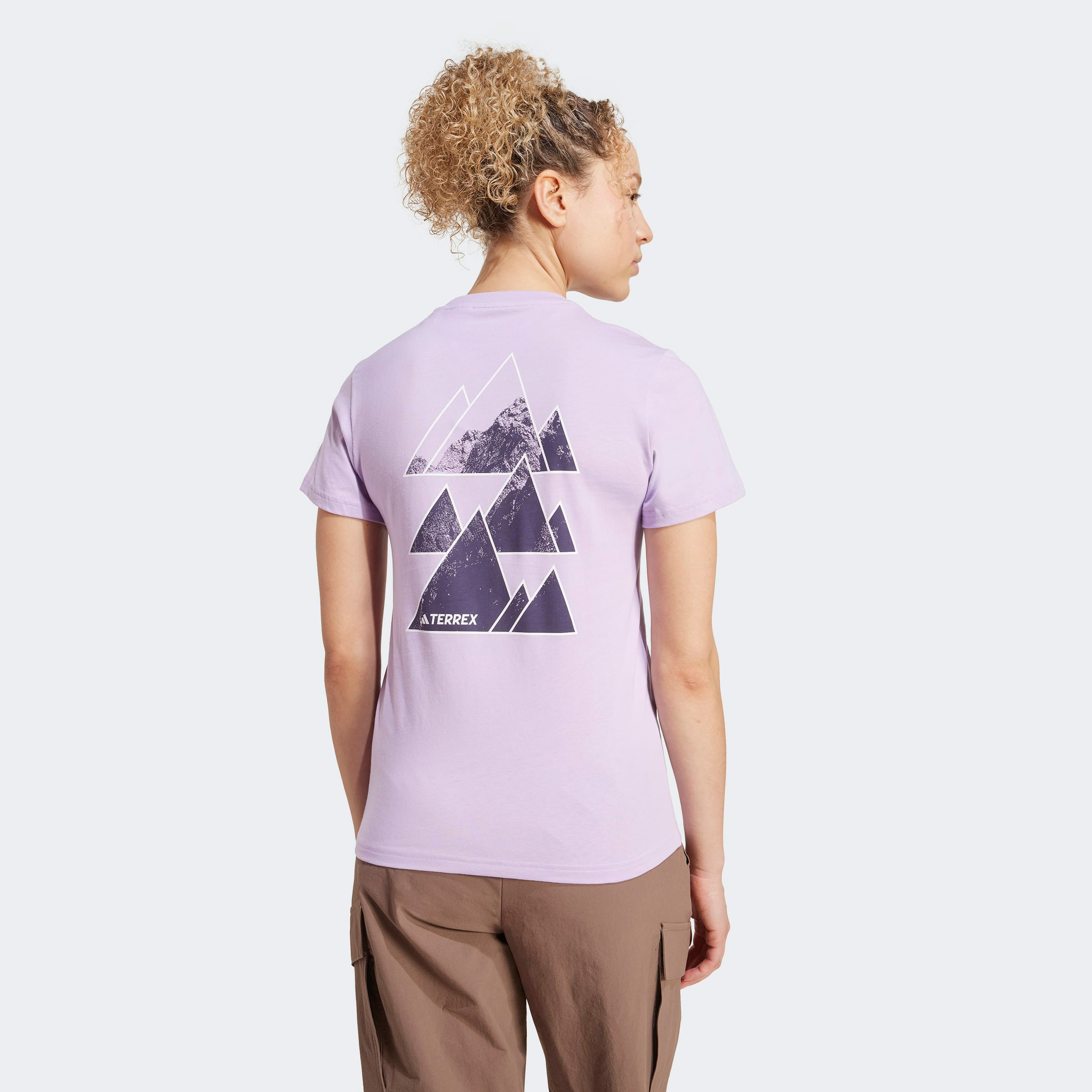 adidas Athlete Kadın Mor Yürüyüş T-Shirt