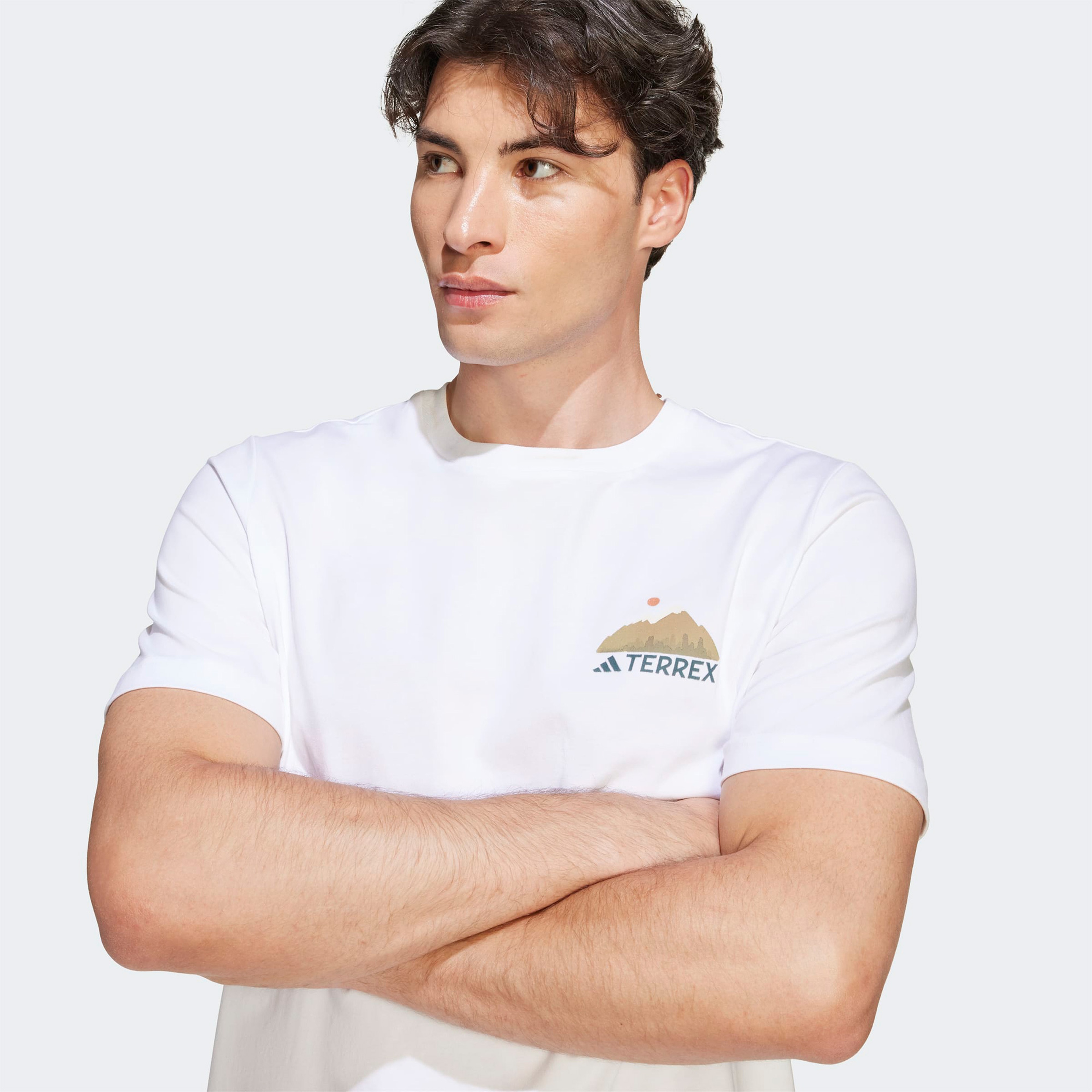 adidas Camp T Erkek Beyaz Yürüyüş T-Shirt