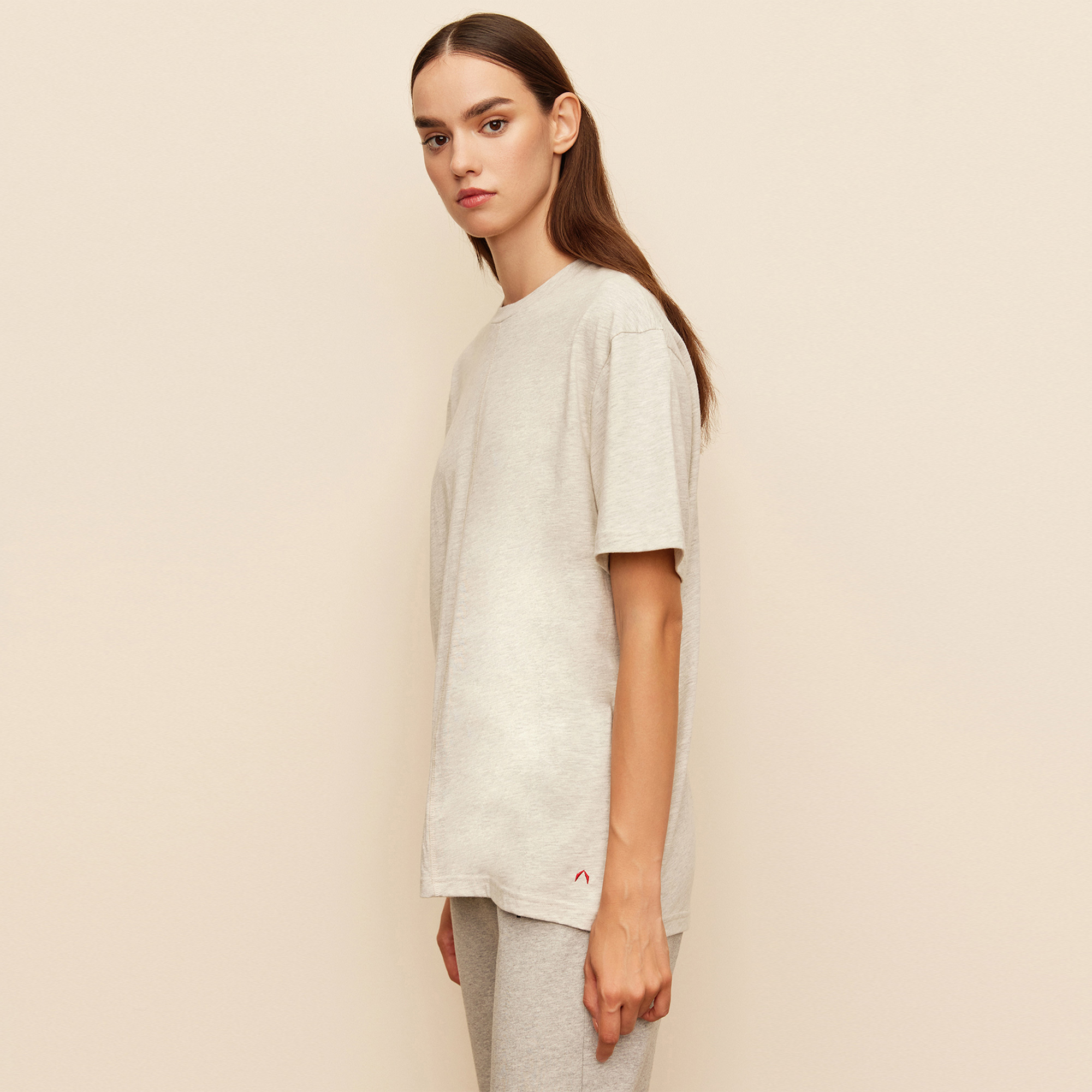 The Stay Line Soley Unisex Bej T-Shirt