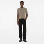 Burberry Smt Crest Wool Erkek Gri Polo