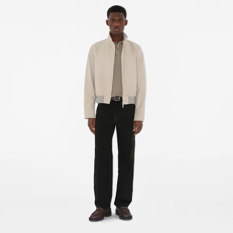Burberry Smt Crest Wool Erkek Gri Polo