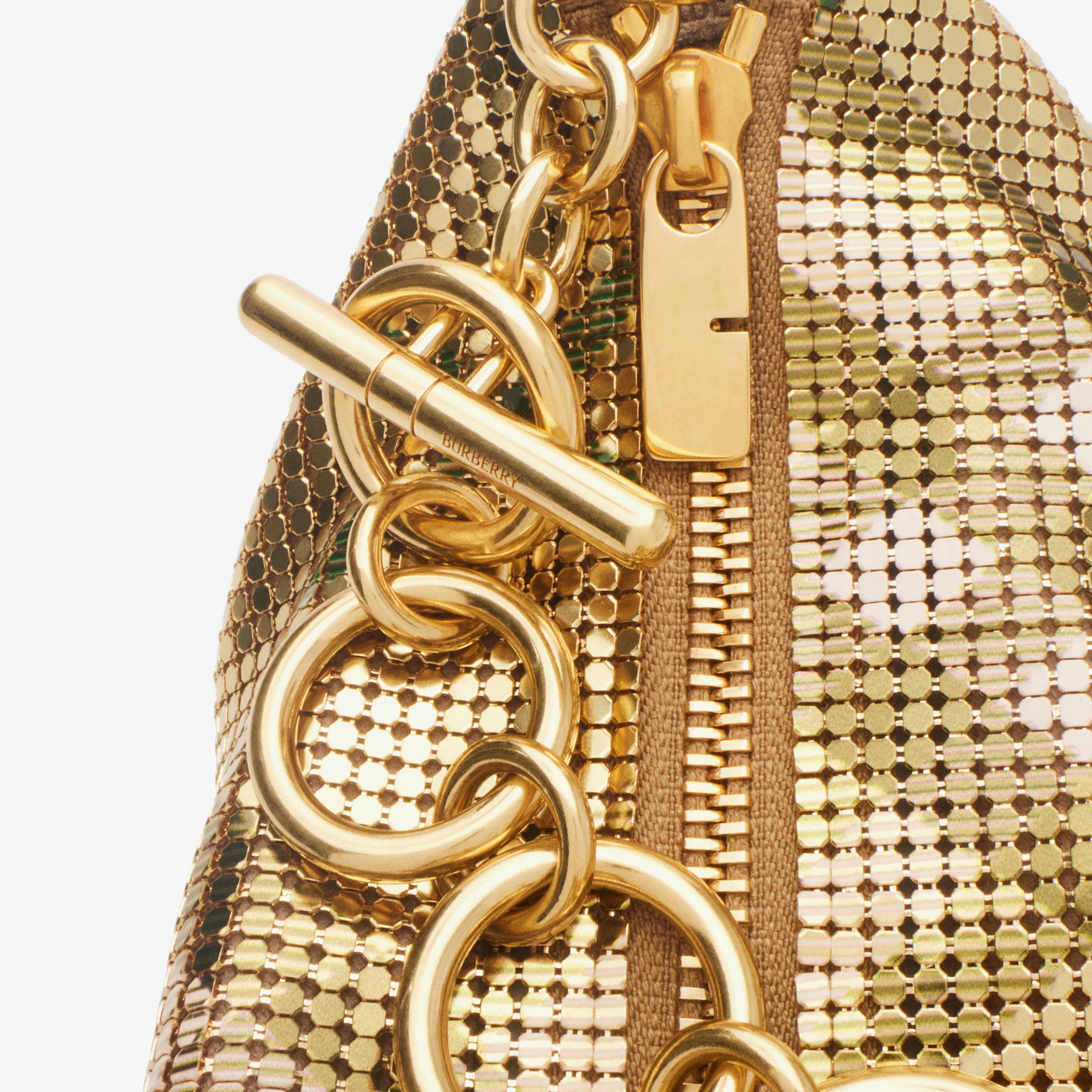 Burberry Pouch Chainmail Kadın Sarı Omuz Çantası