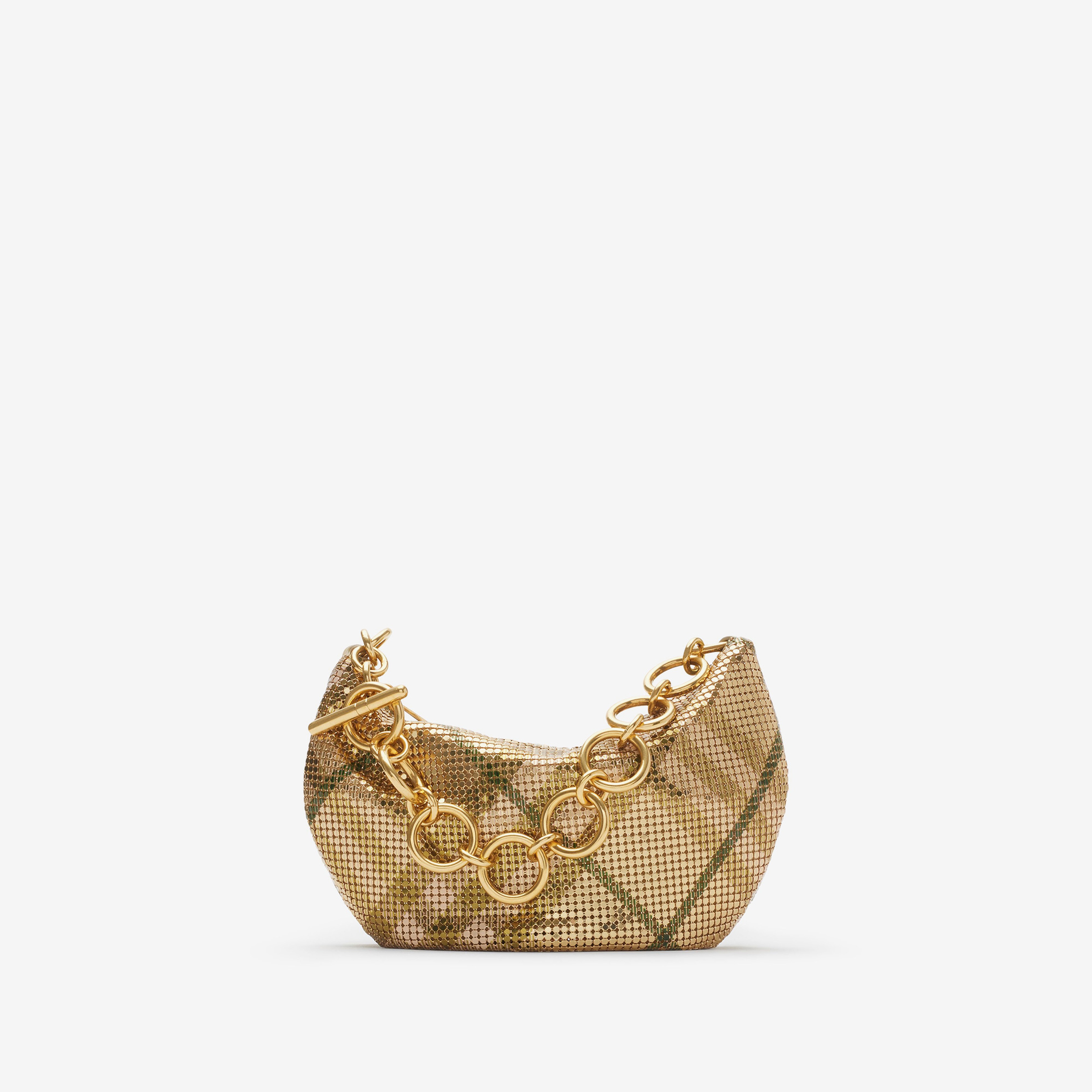 Burberry Pouch Chainmail Kadın Sarı Omuz Çantası