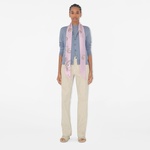 Burberry Skinny Poppy Silk Kadın Mor Fular