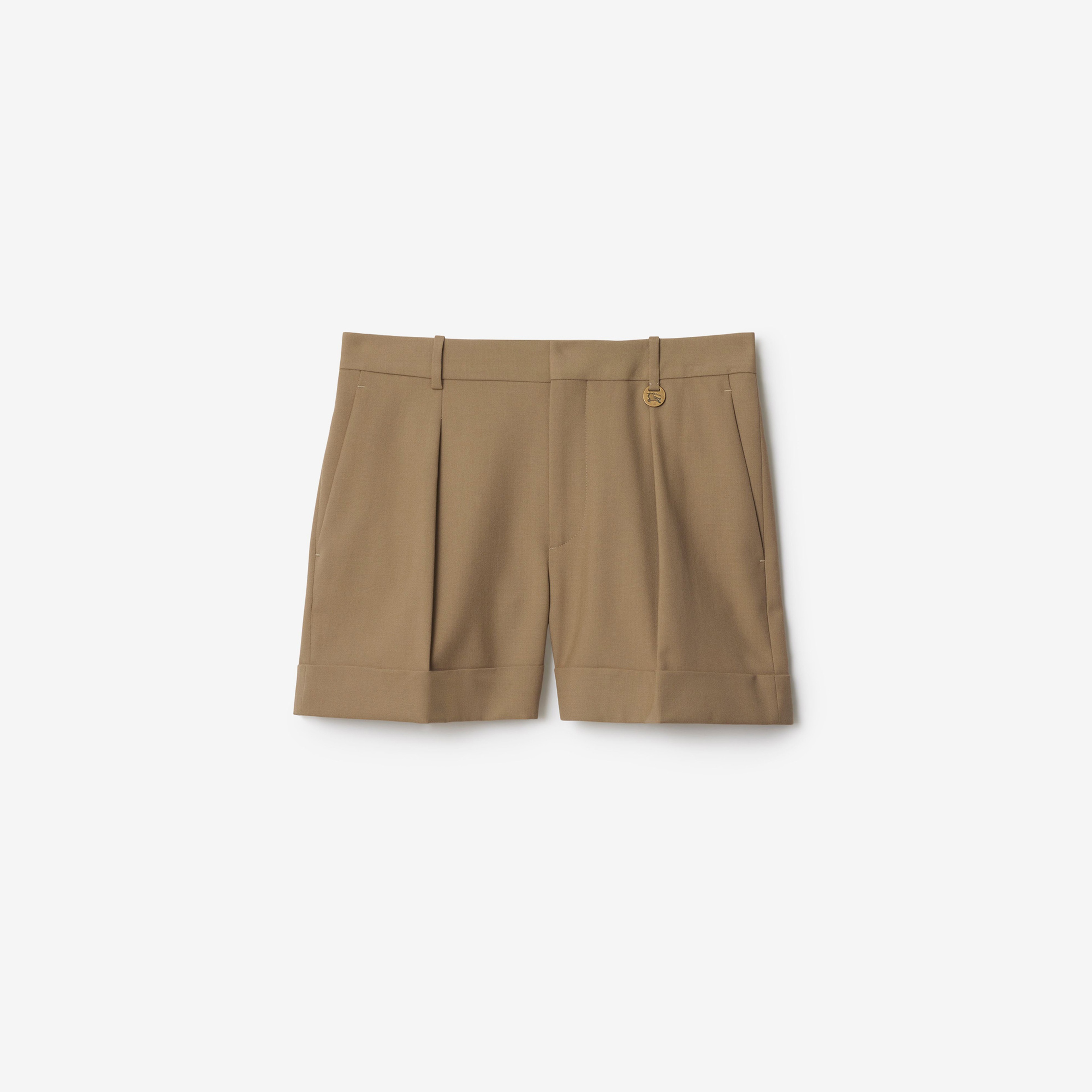 Burberry Giu Wool Tailored Kadın Bej Şort