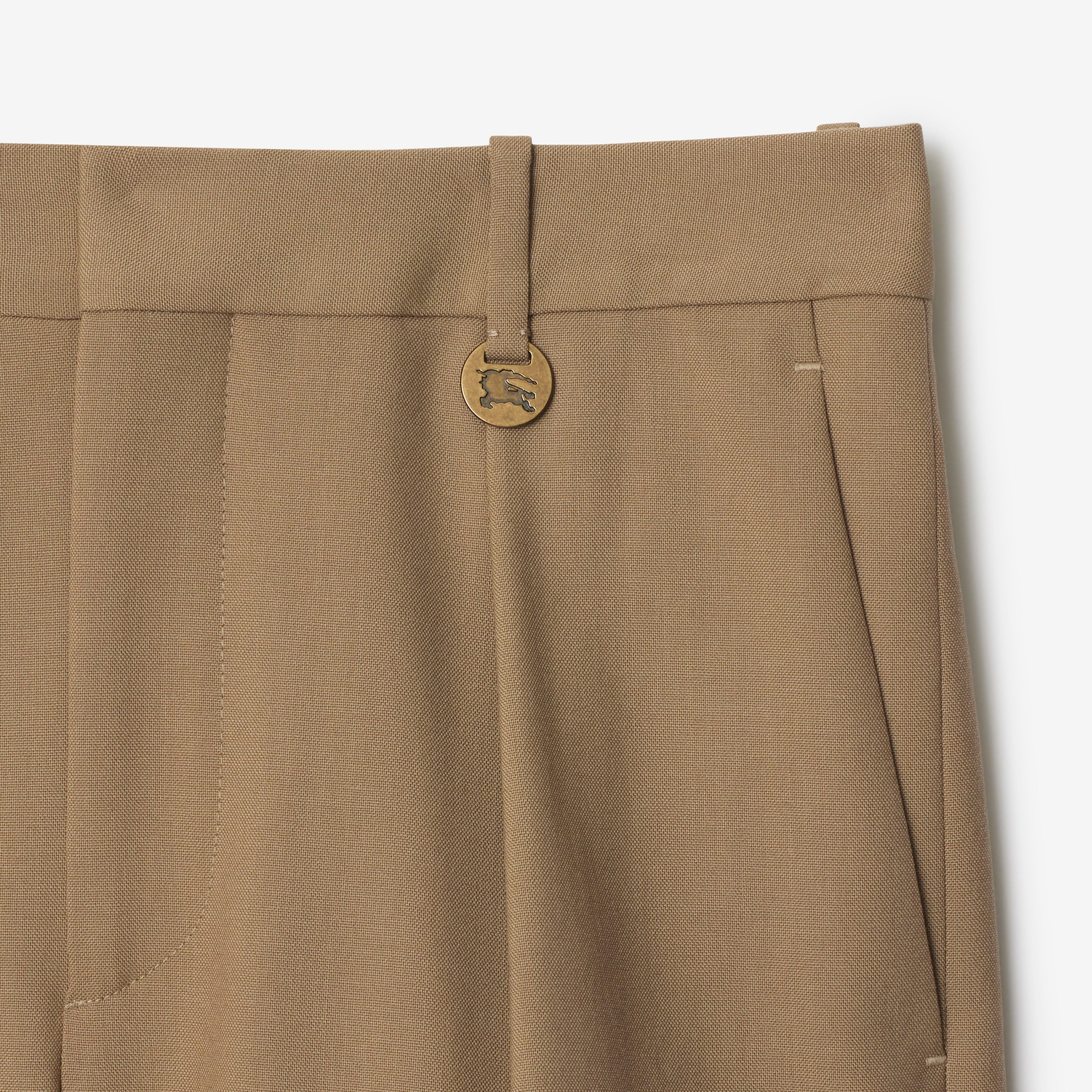 Burberry Giu Wool Tailored Kadın Bej Şort