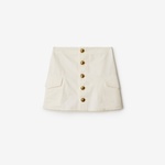 Burberry Pro Cotton Mini Kadın Beyaz Etek