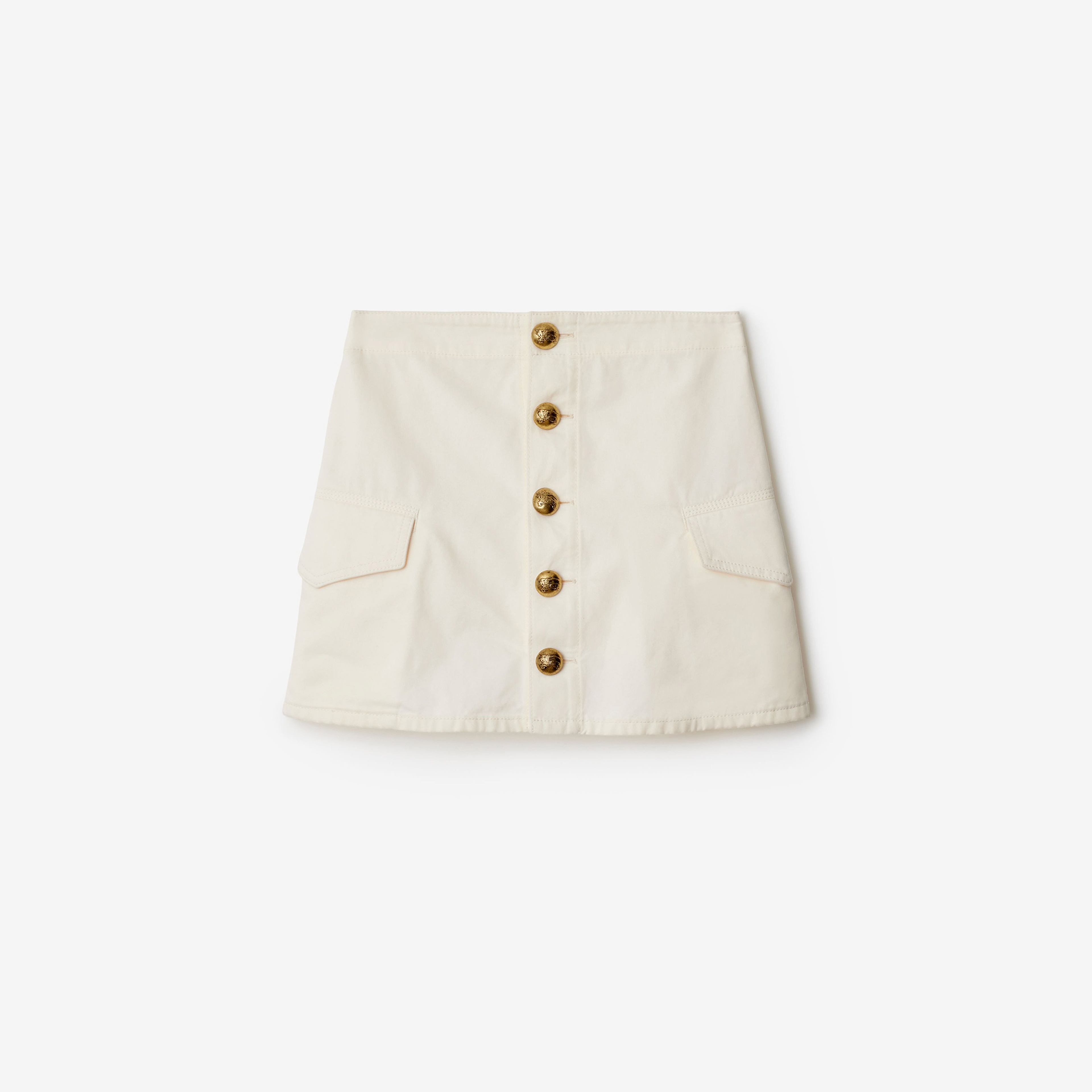 Burberry Pro Cotton Mini Kadın Beyaz Etek