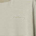 Burberry For Striped Cotton Erkek Bej T-Shirt