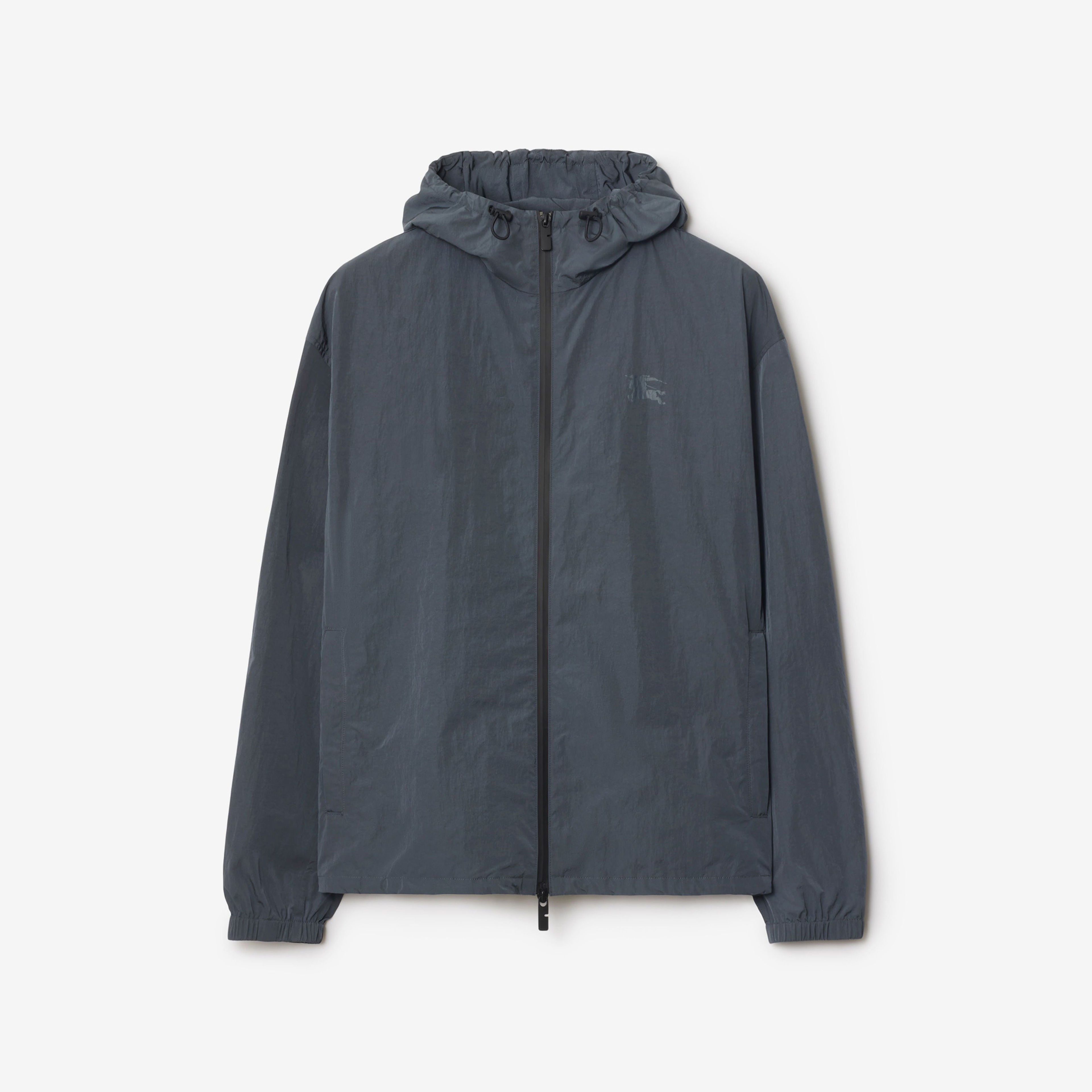 Burberry Tec Badge Nylon Erkek Gri Mont