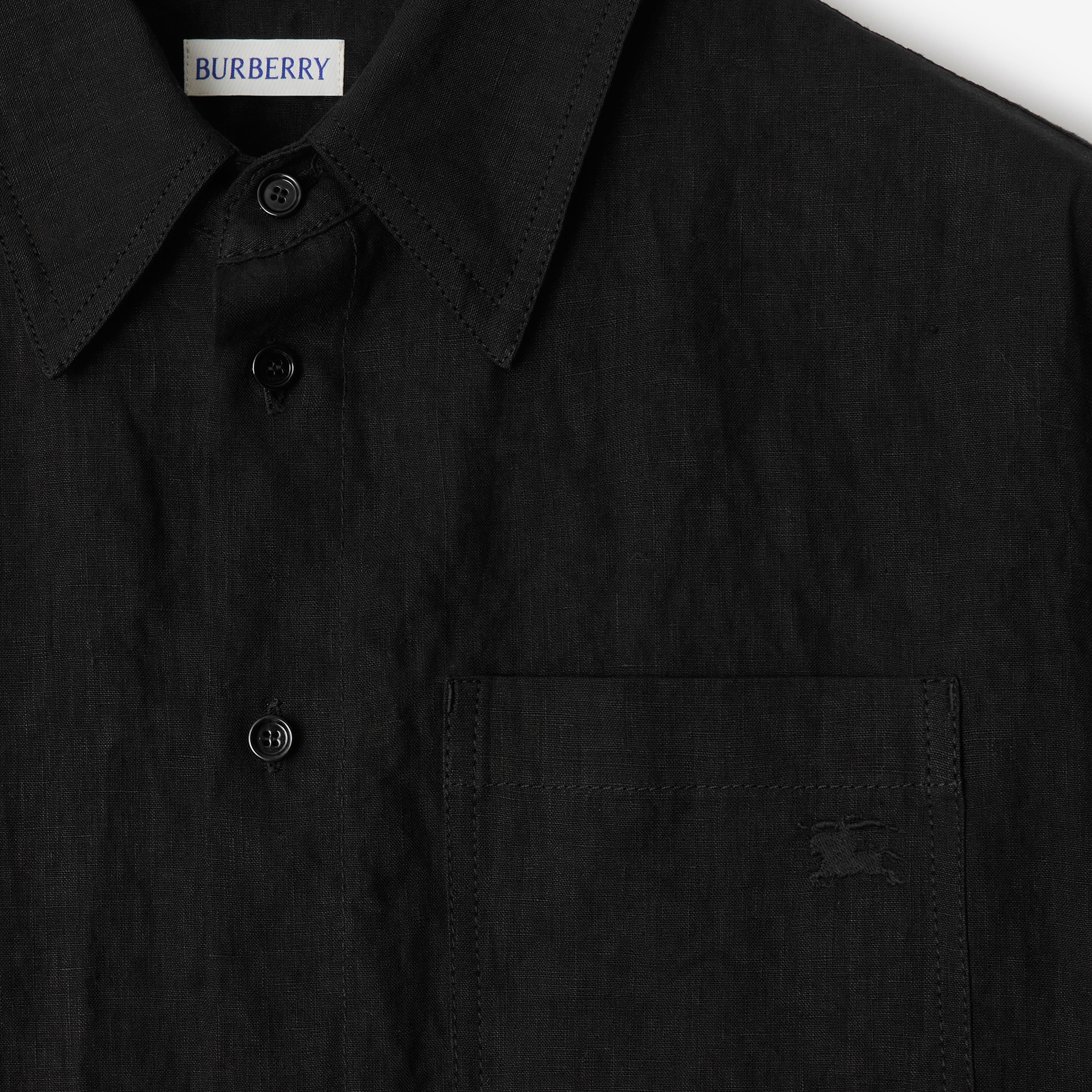 Burberry Cie Erkek Siyah Gömlek