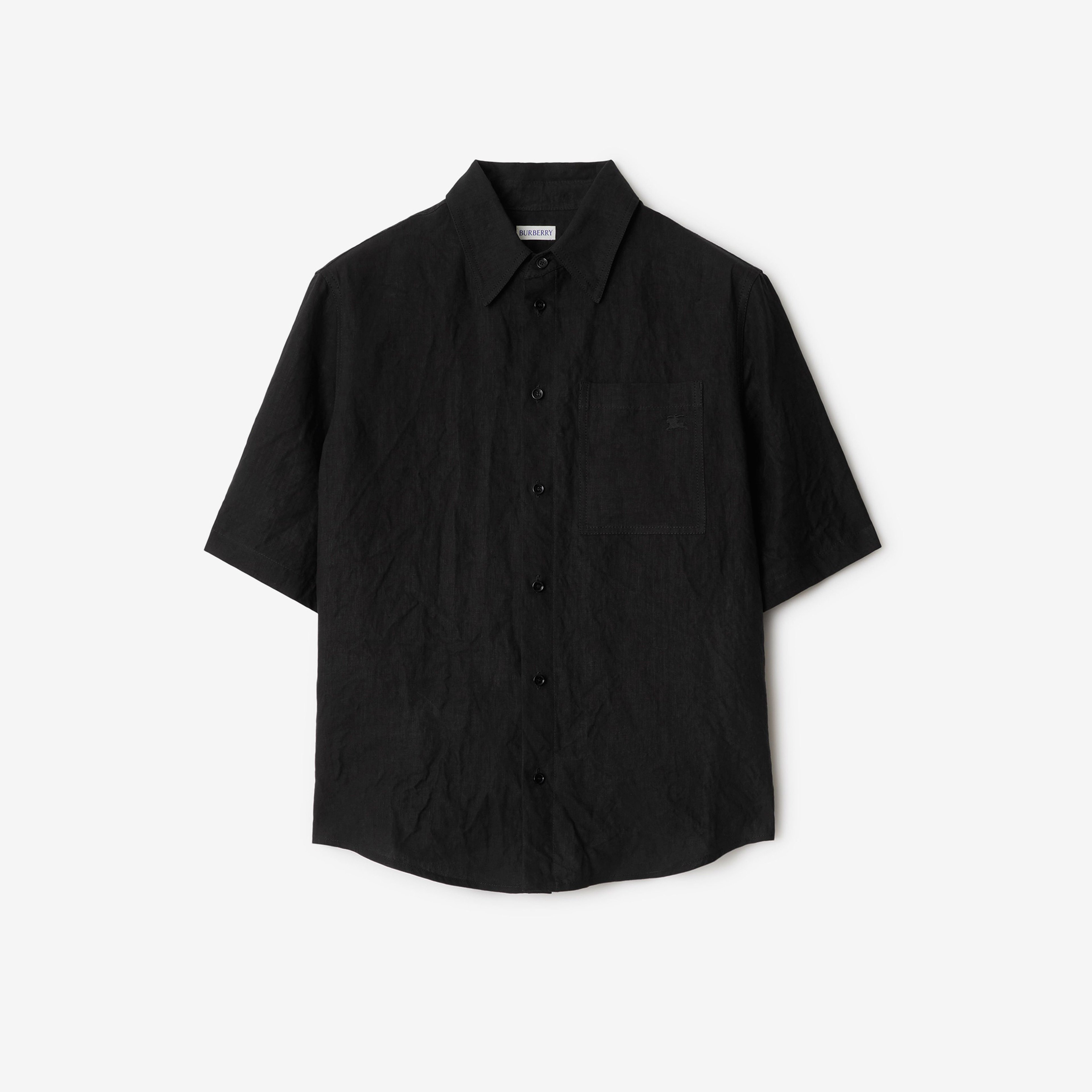 Burberry Cie Erkek Siyah Gömlek