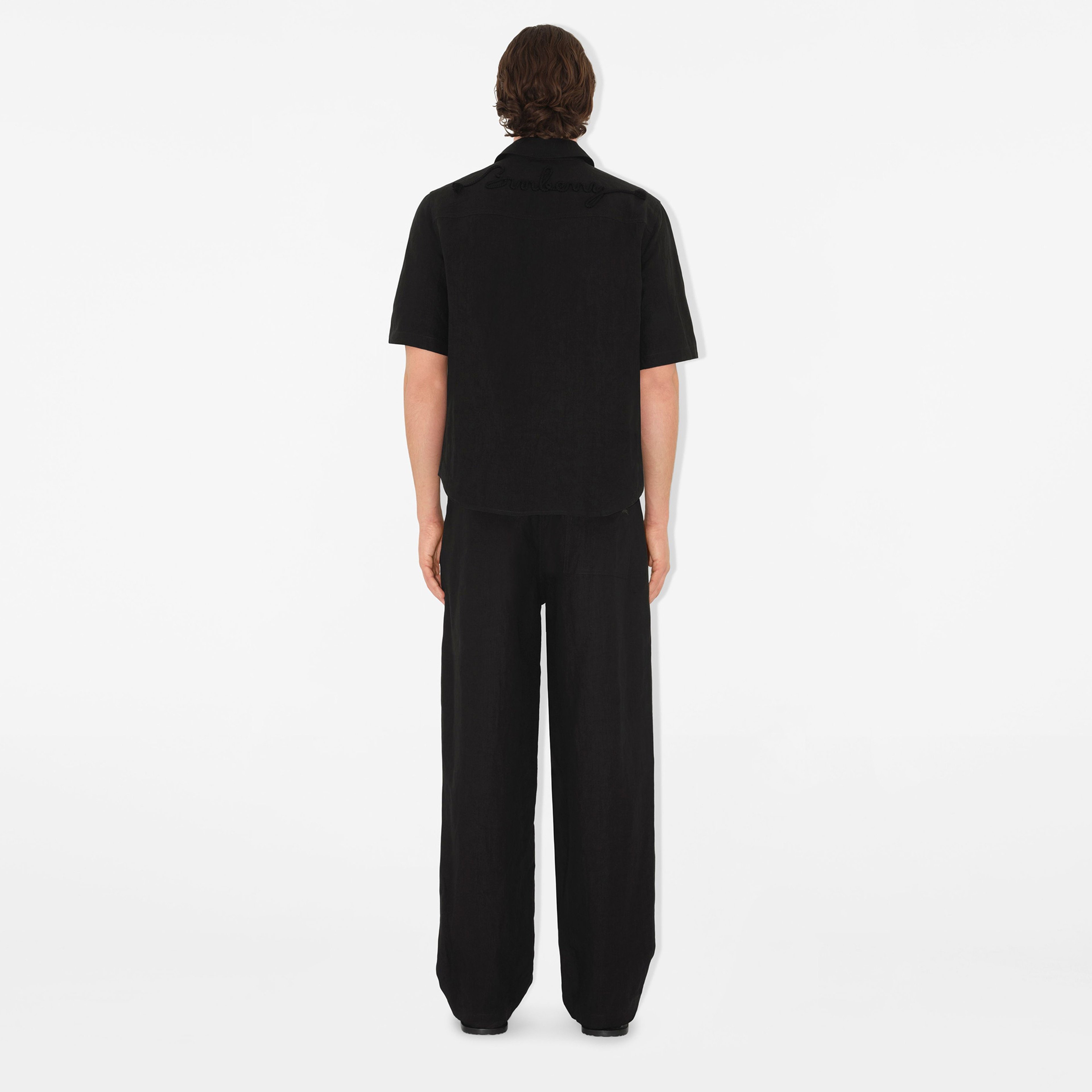 Burberry Cie Erkek Siyah Gömlek