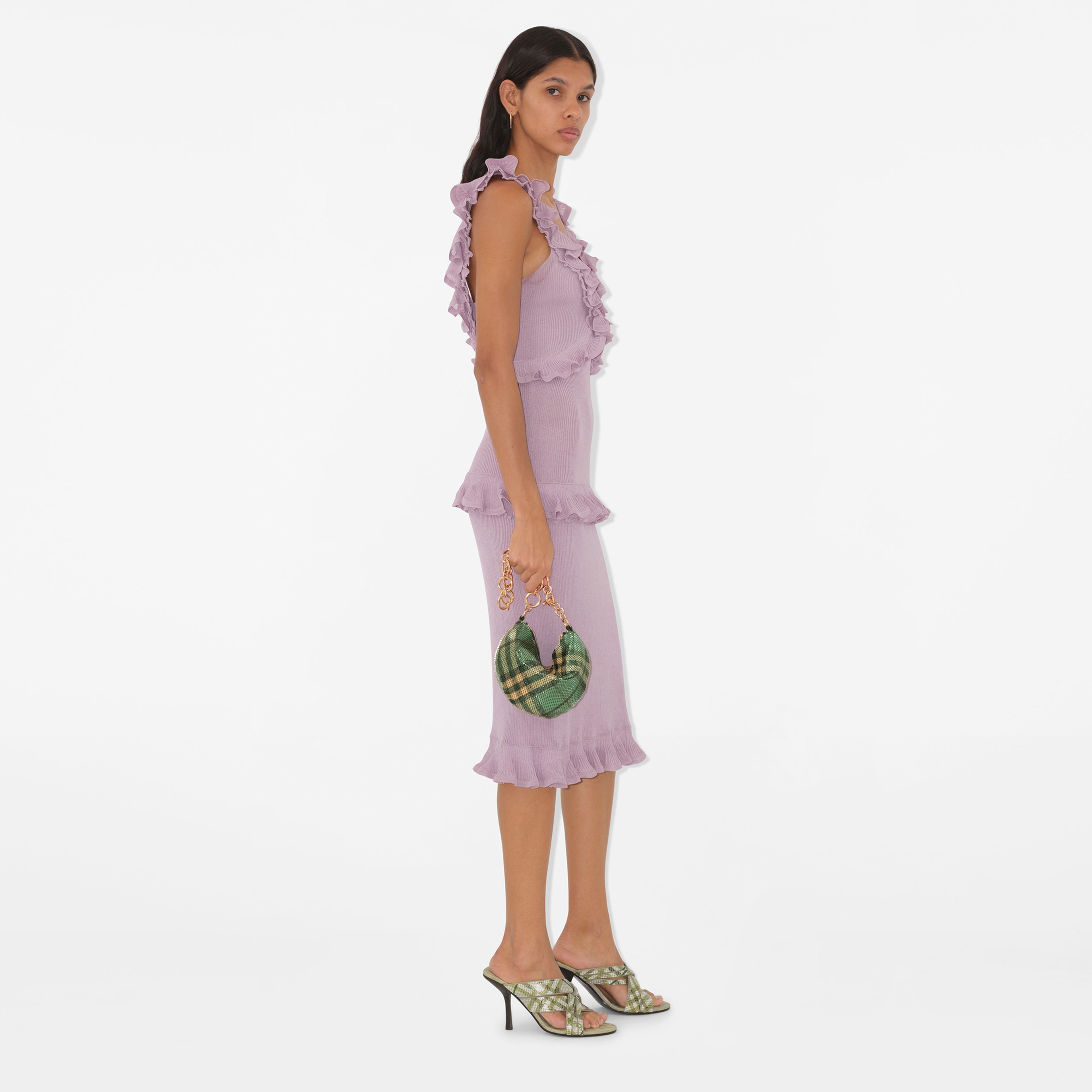 Burberry Eve Pouch Chainmail Kadın Yeşil El Çantası