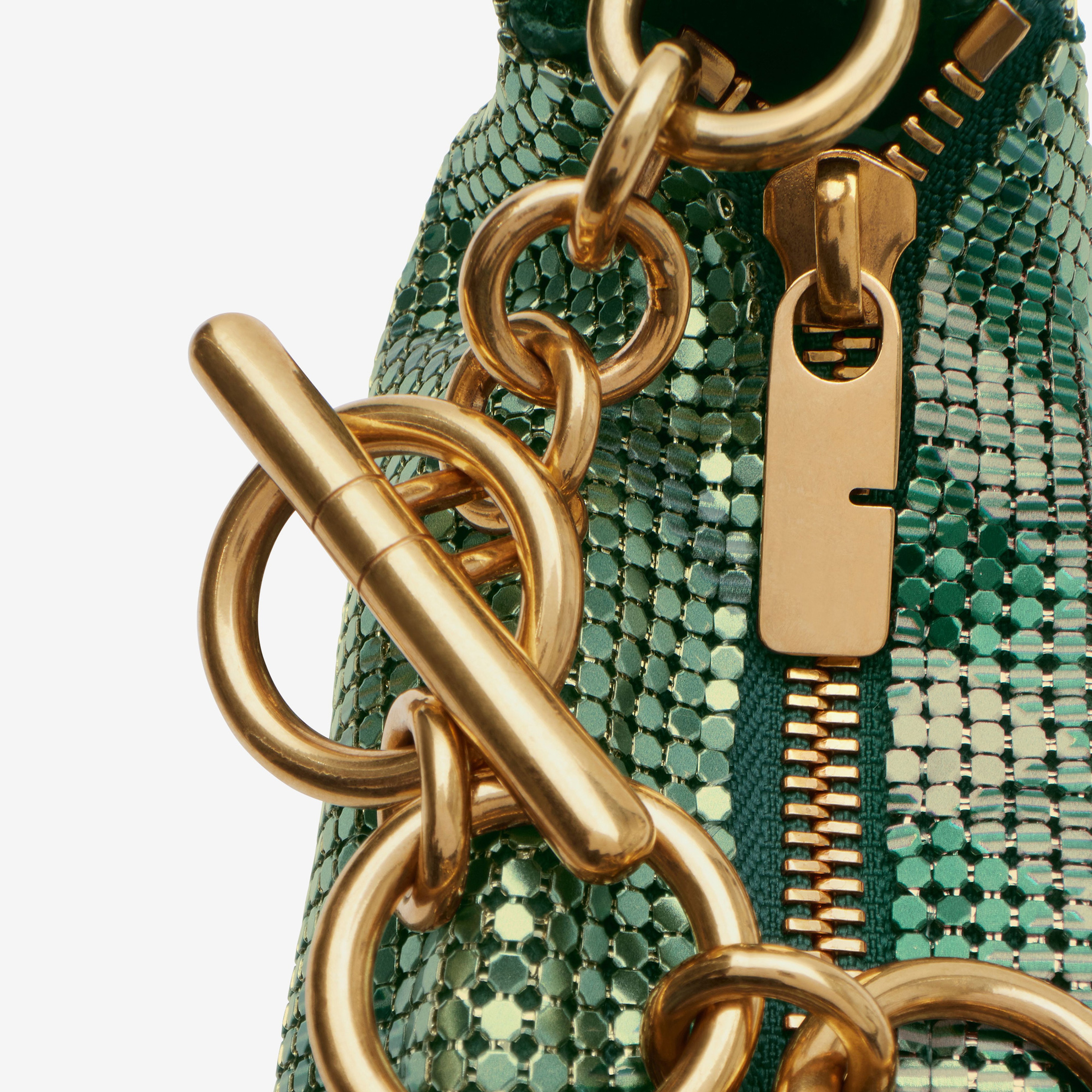 Burberry Eve Pouch Chainmail Kadın Yeşil El Çantası