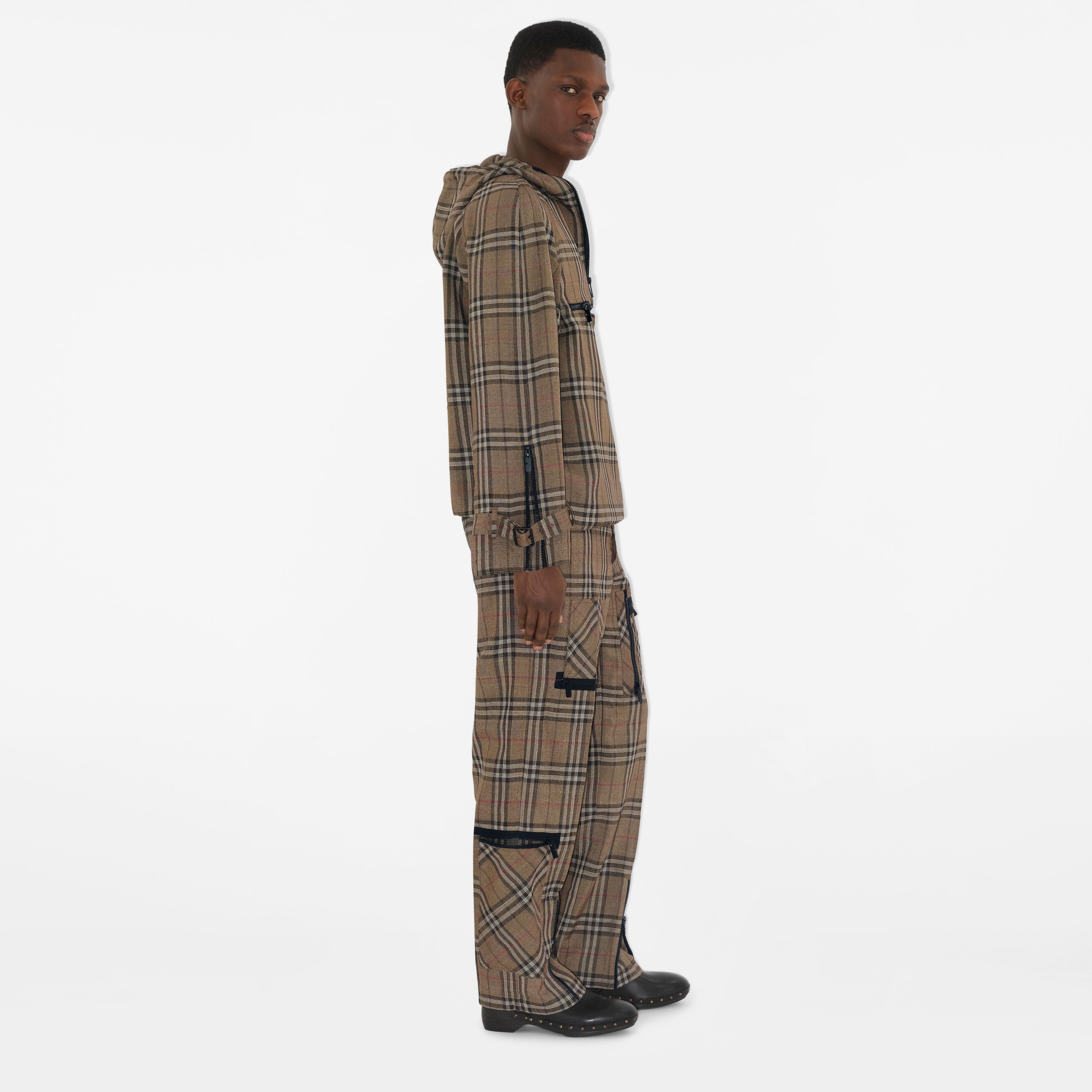 Burberry Giu Silk Blend Cargo Erkek Haki Pantolon