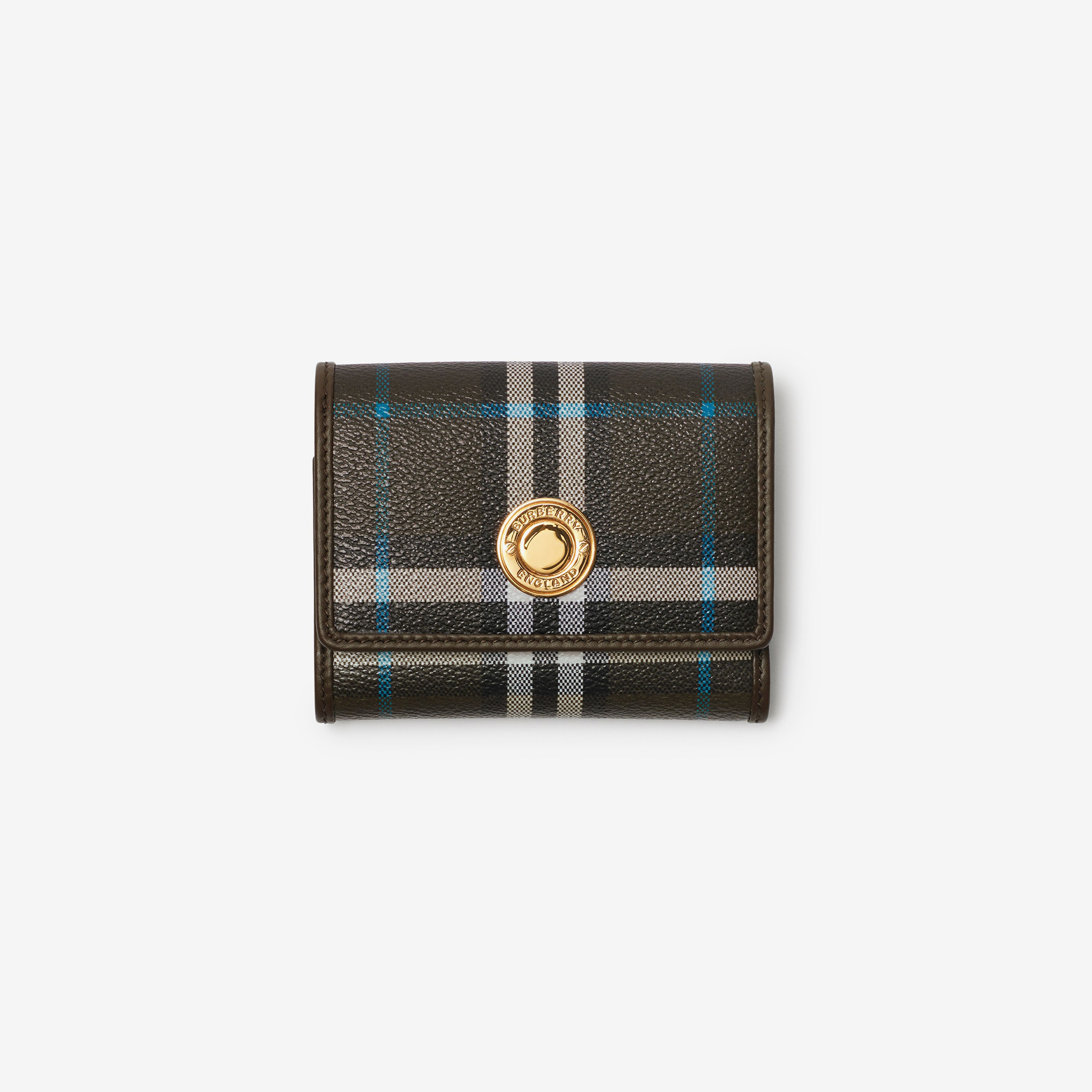 Burberry Lancaster Small Folding Kadın Haki Cüzdan