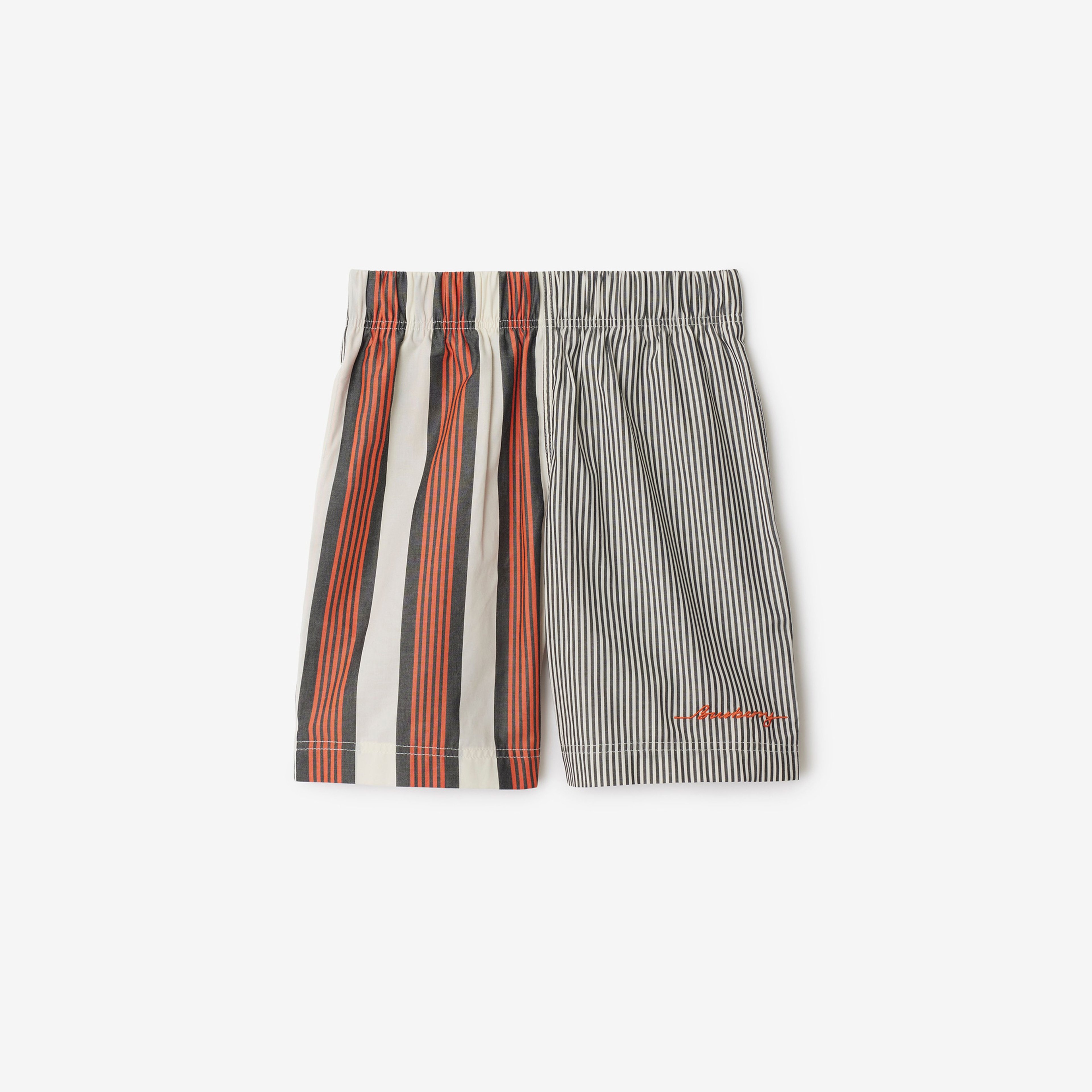 Burberry Felix Striped Cotton Çocuk Renkli Şort
