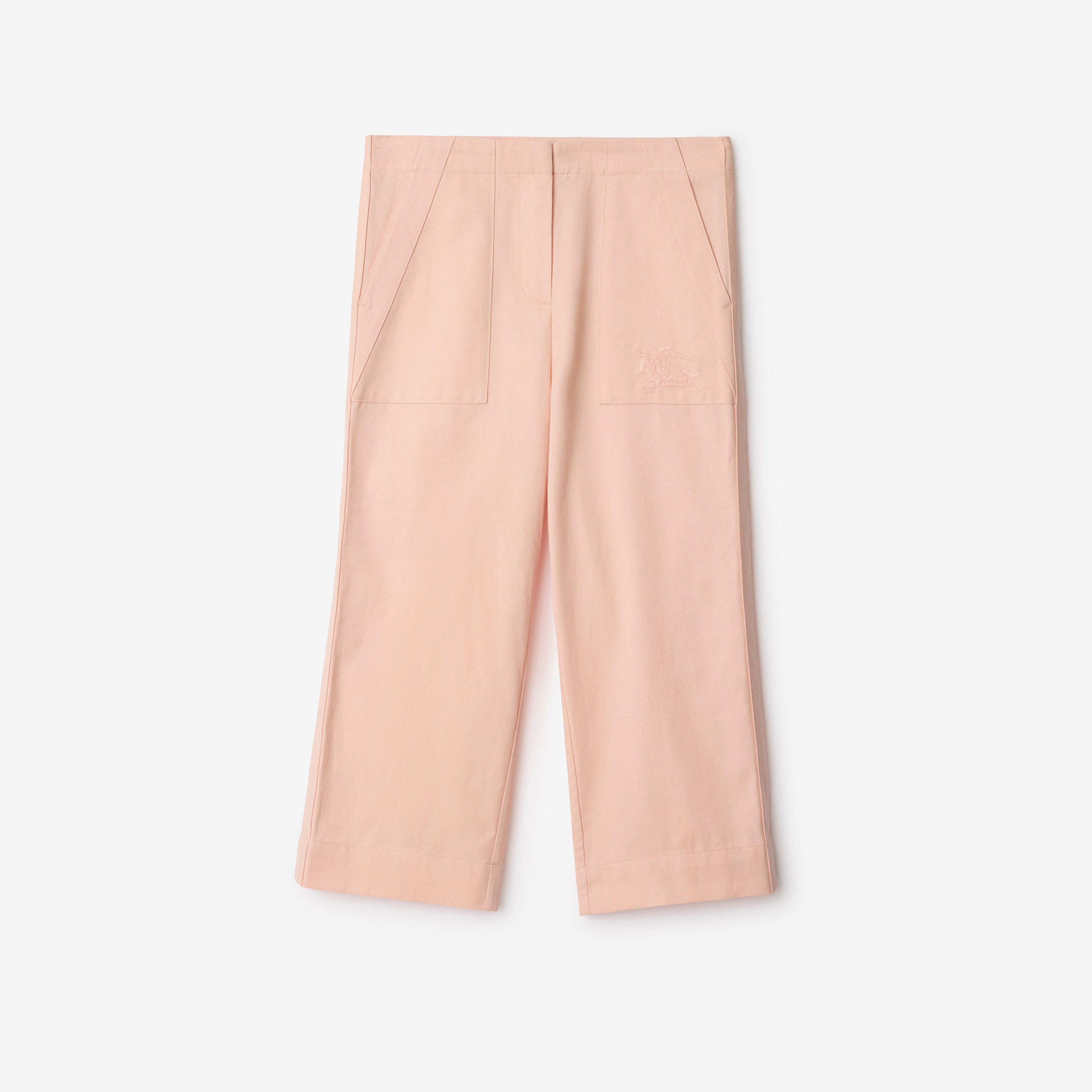Burberry Orla Block Cotton Blend Çocuk Pembe Pantolon