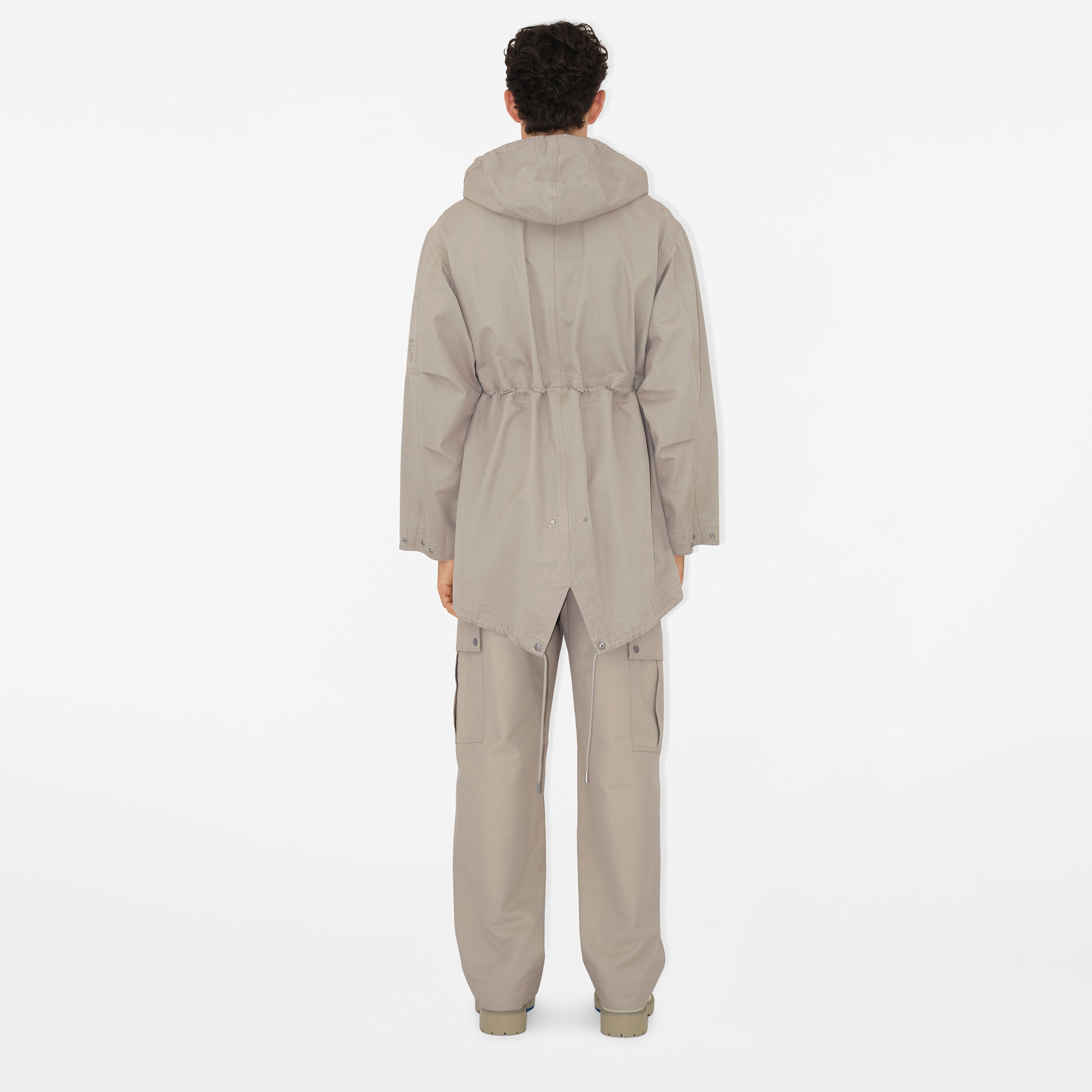 Burberry Tec Bonded Cotton Erkek Krem Mont