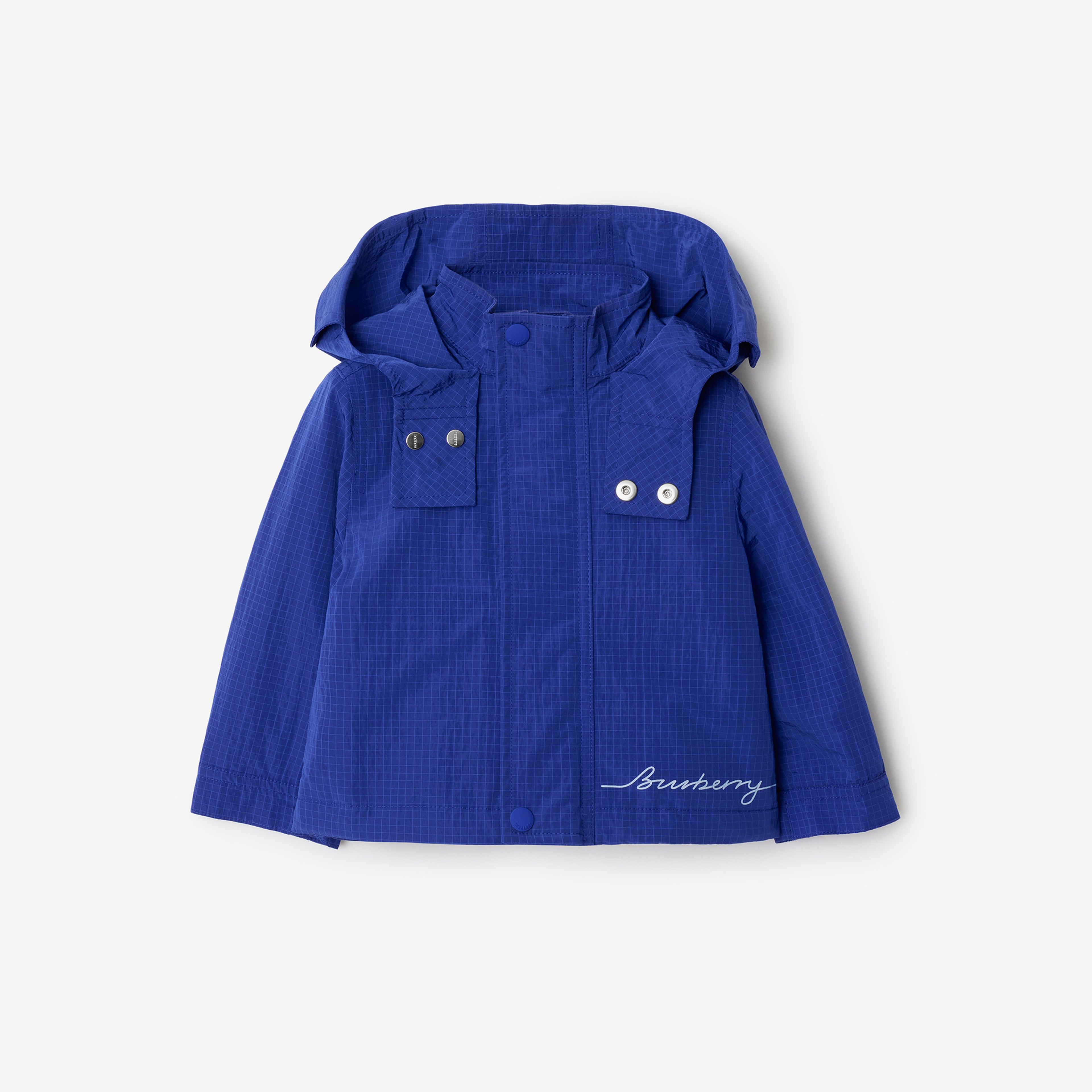 Burberry Charlie Logo Nylon Çocuk Lacivert Mont