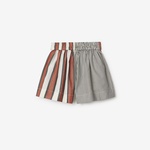 Burberry Marcy Striped Cotton Çocuk Renkli Şort