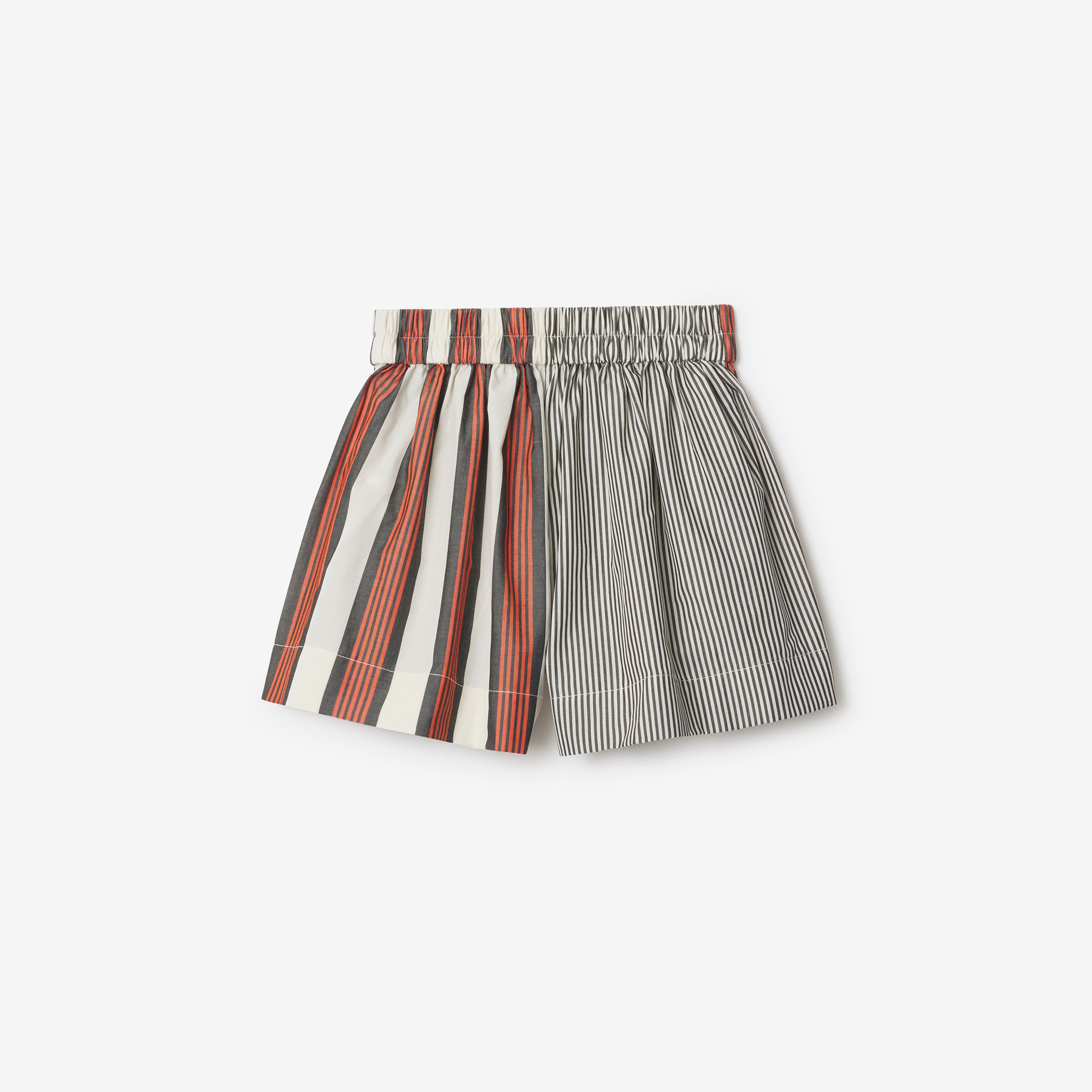 Burberry Marcy Striped Cotton Çocuk Renkli Şort