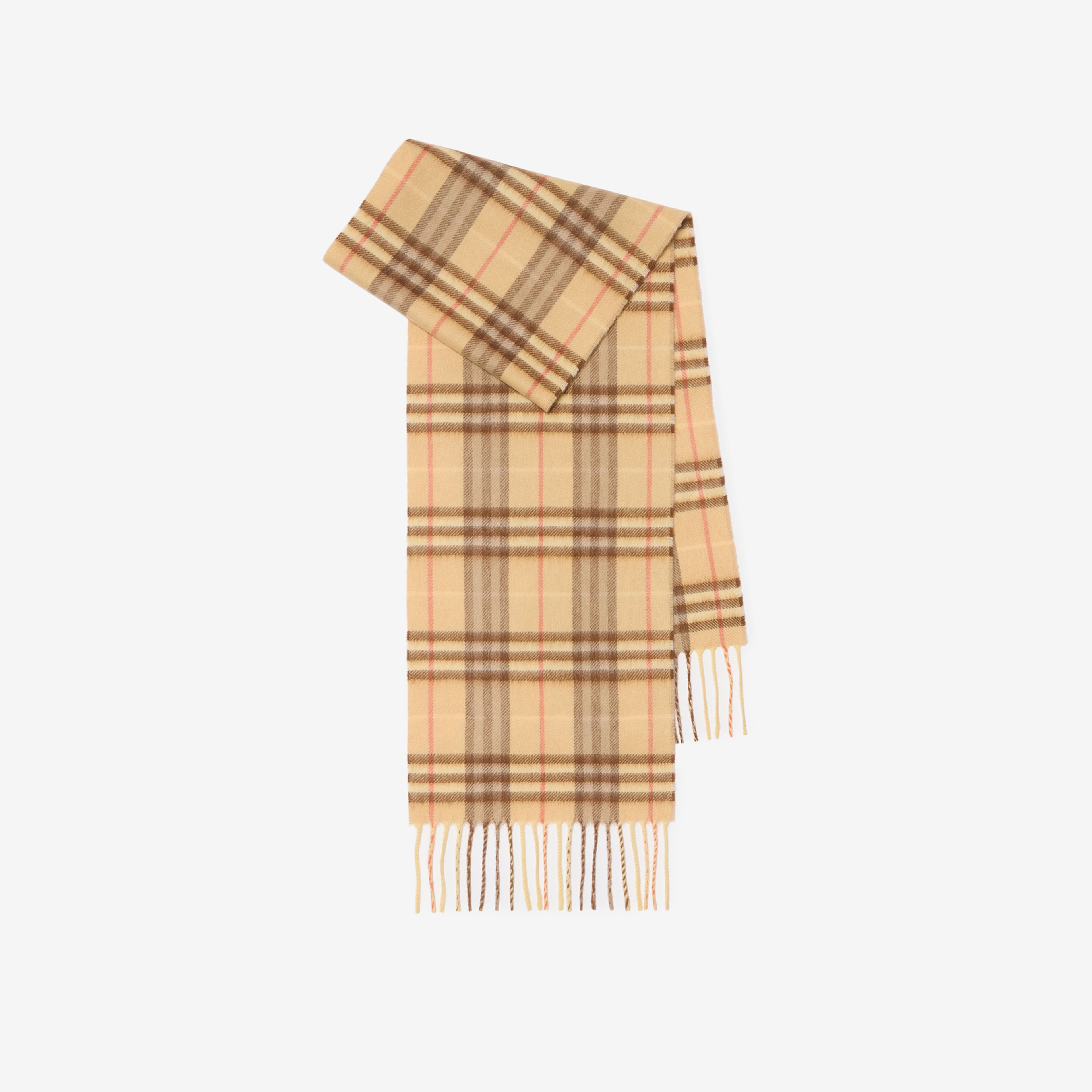 Burberry Vtg Cashmere Çocuk Sarı Atkı