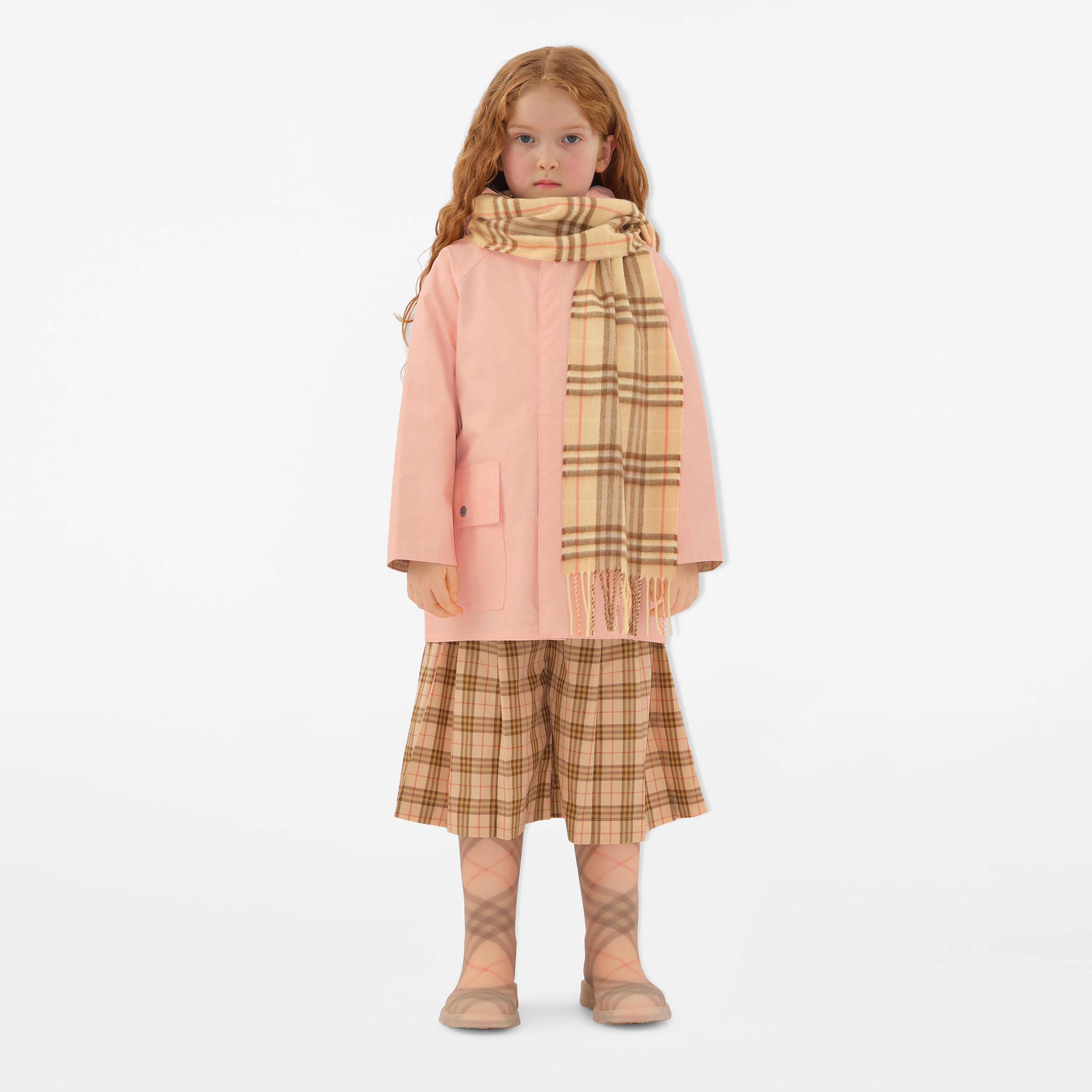 Burberry Vtg Cashmere Çocuk Sarı Atkı