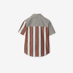 Burberry Xanadu Striped Cotton Çocuk Renkli Gömlek