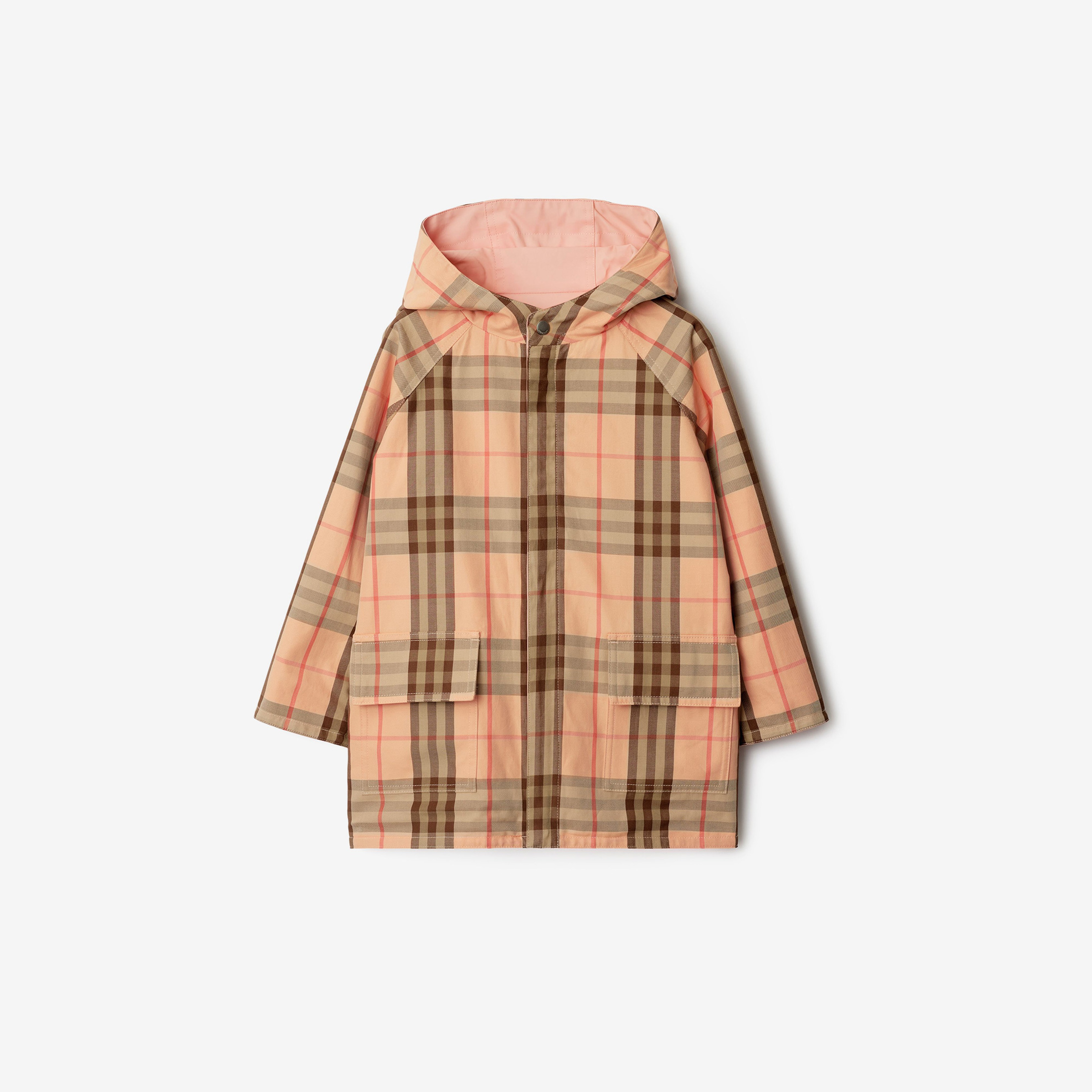 Burberry Emile Reversible Cotton Çocuk Pembe Mont