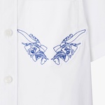 Burberry Owen Stretch Cotton Çocuk Beyaz Gömlek