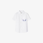 Burberry Owen Stretch Cotton Çocuk Beyaz Gömlek