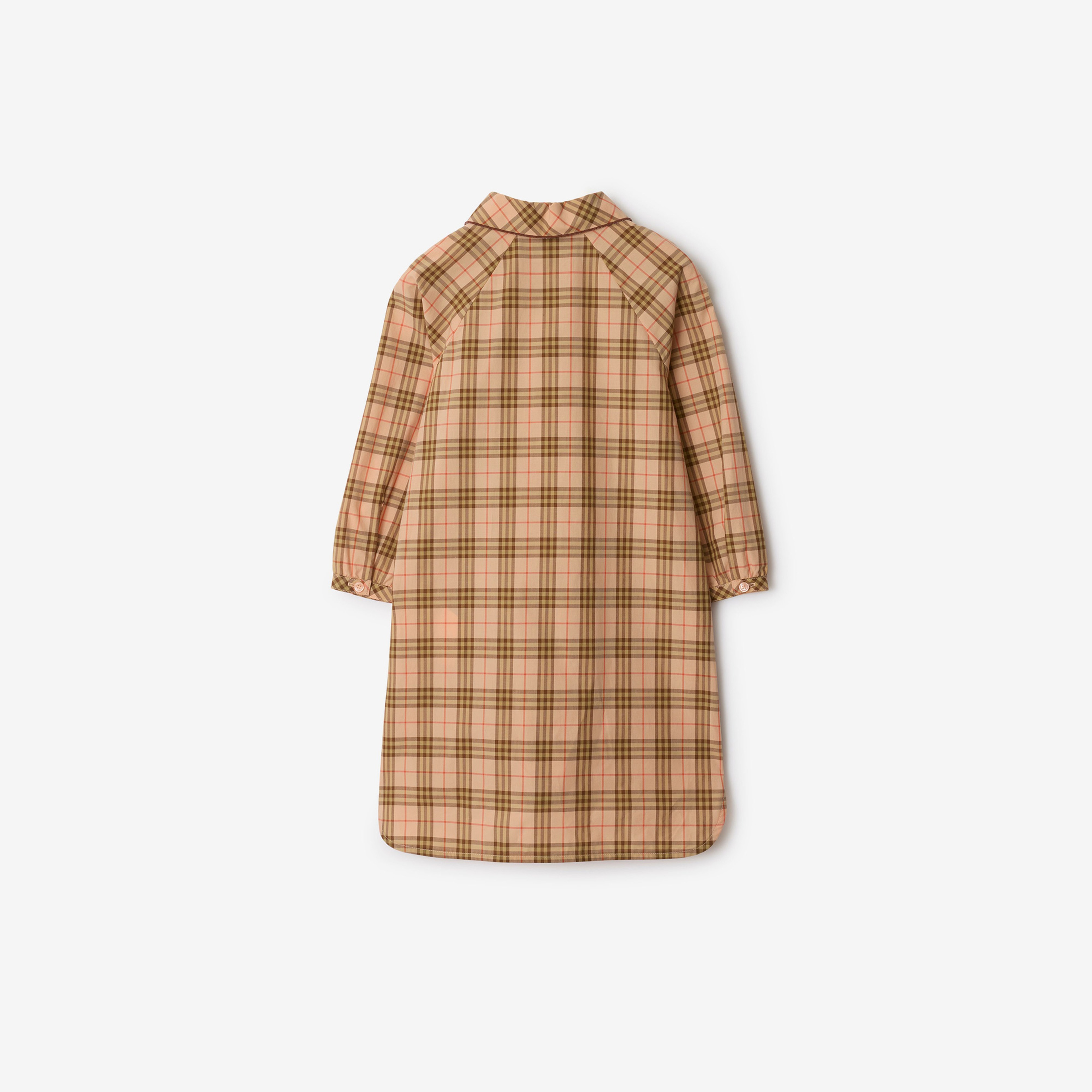 Burberry Elodie Cotton Çocuk Pembe Elbise