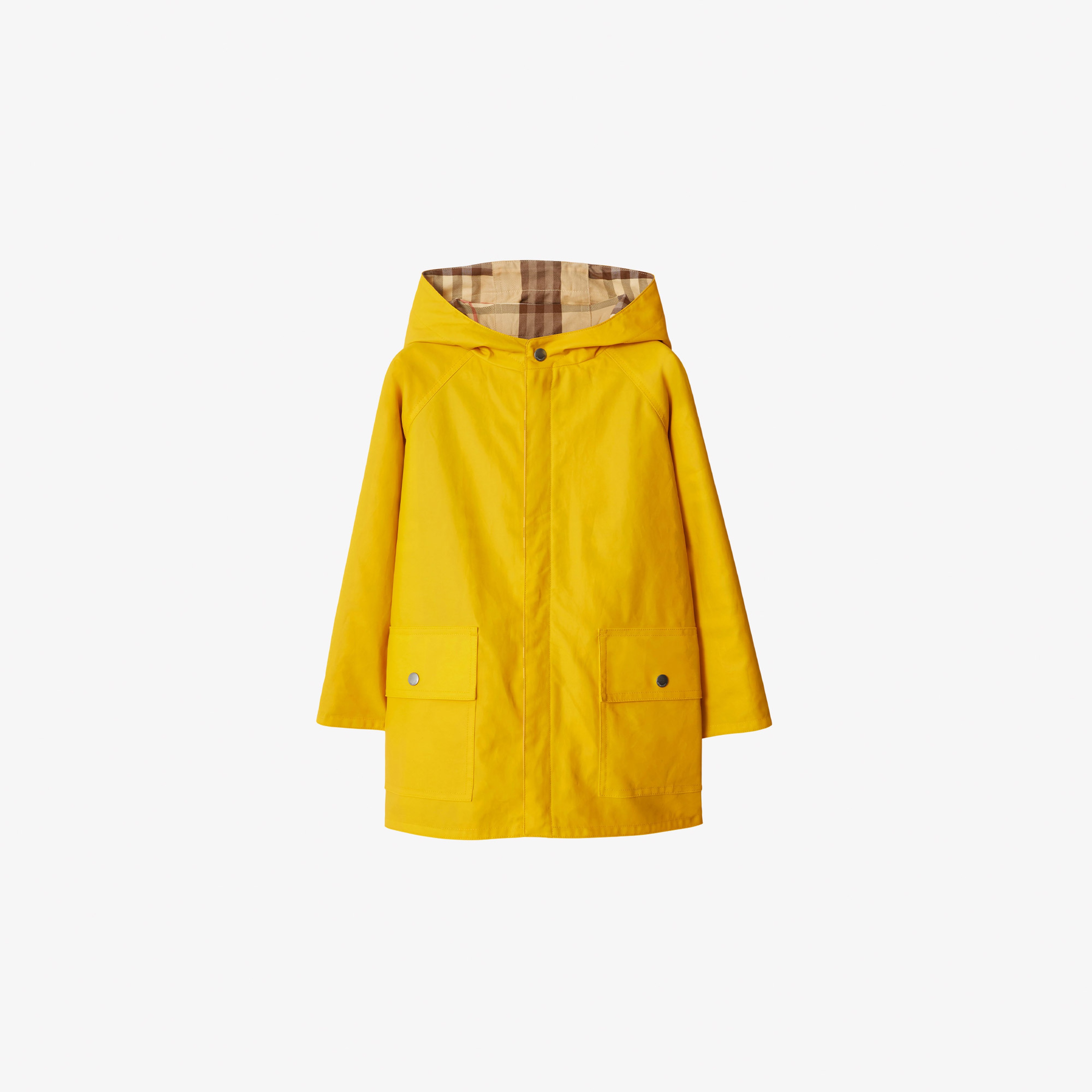 Burberry Emile Reversible Cotton Çocuk Sarı Mont