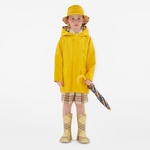 Burberry Emile Reversible Cotton Çocuk Sarı Mont