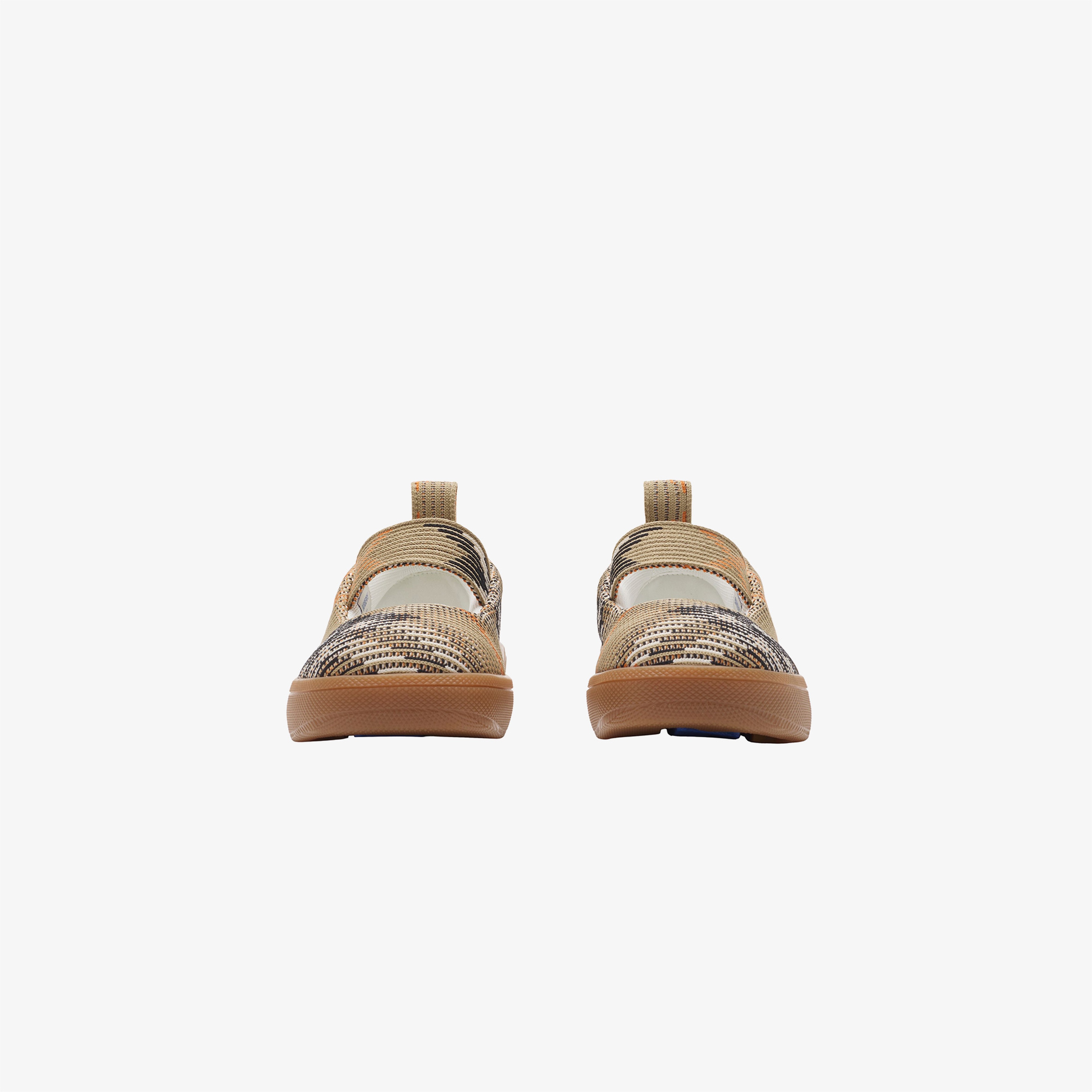 Burberry Sutton Knit Çocuk Bej Sneakers