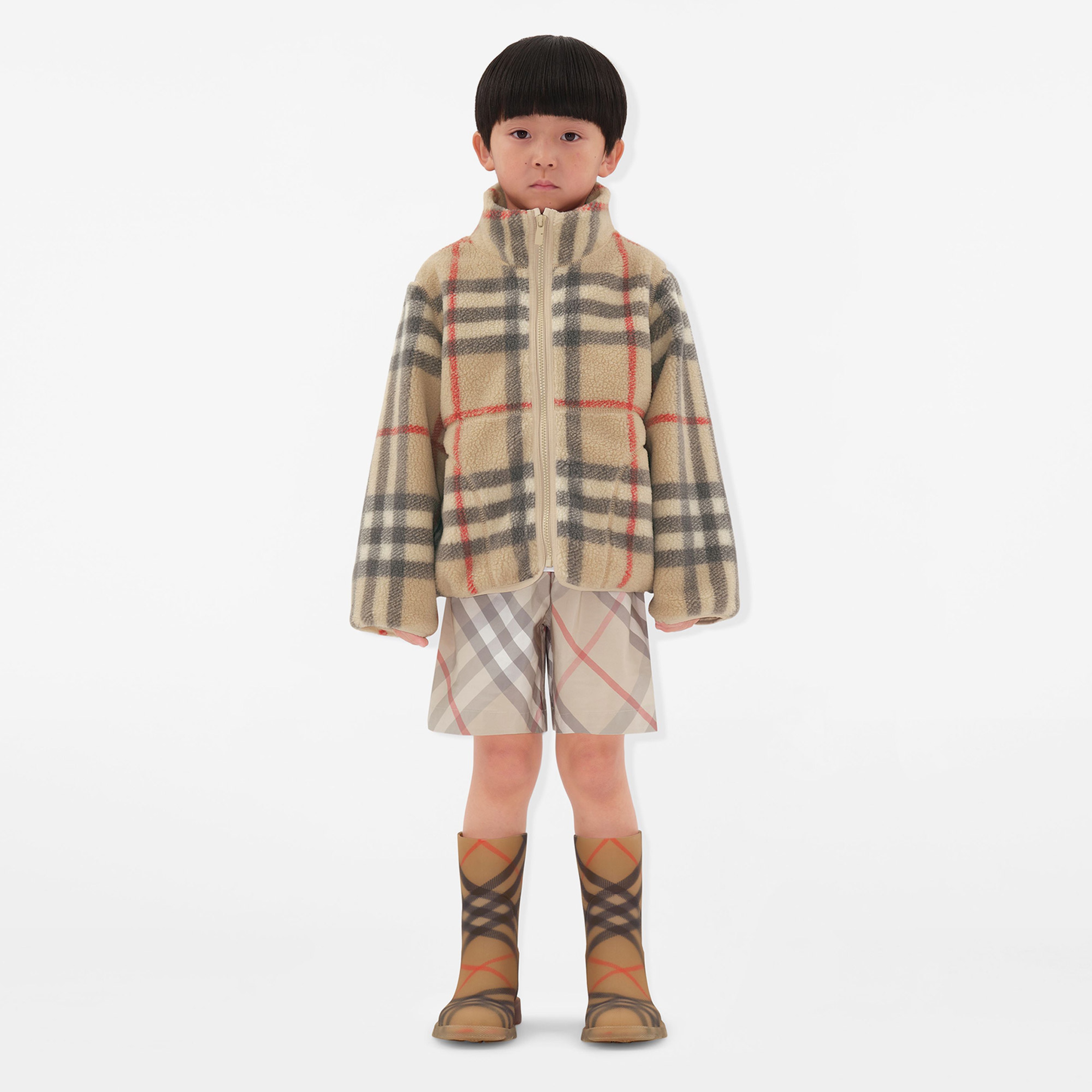 Burberry Brian Fleece Çocuk Bej Mont