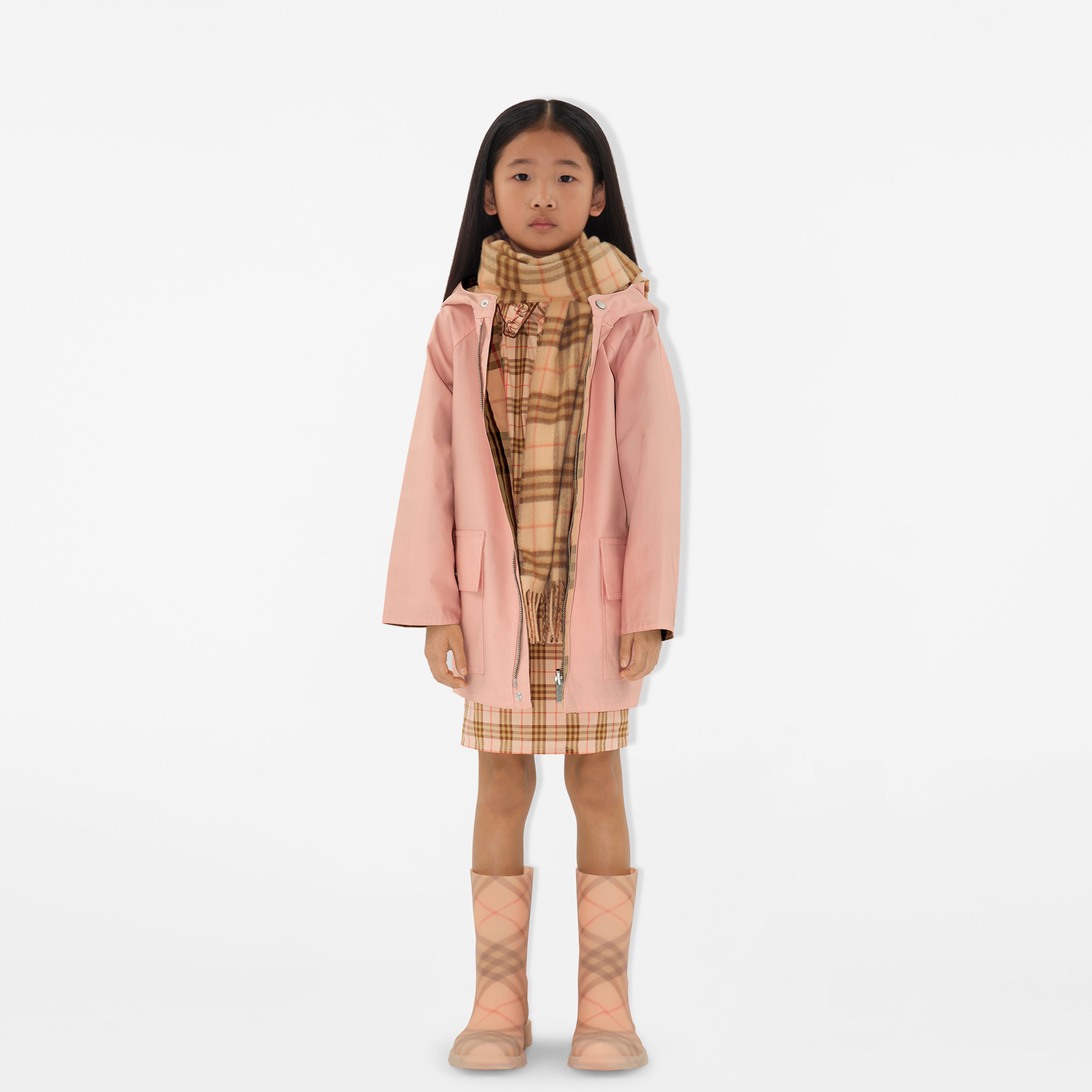 Burberry Marsh High Rubber Çocuk Pembe Bot