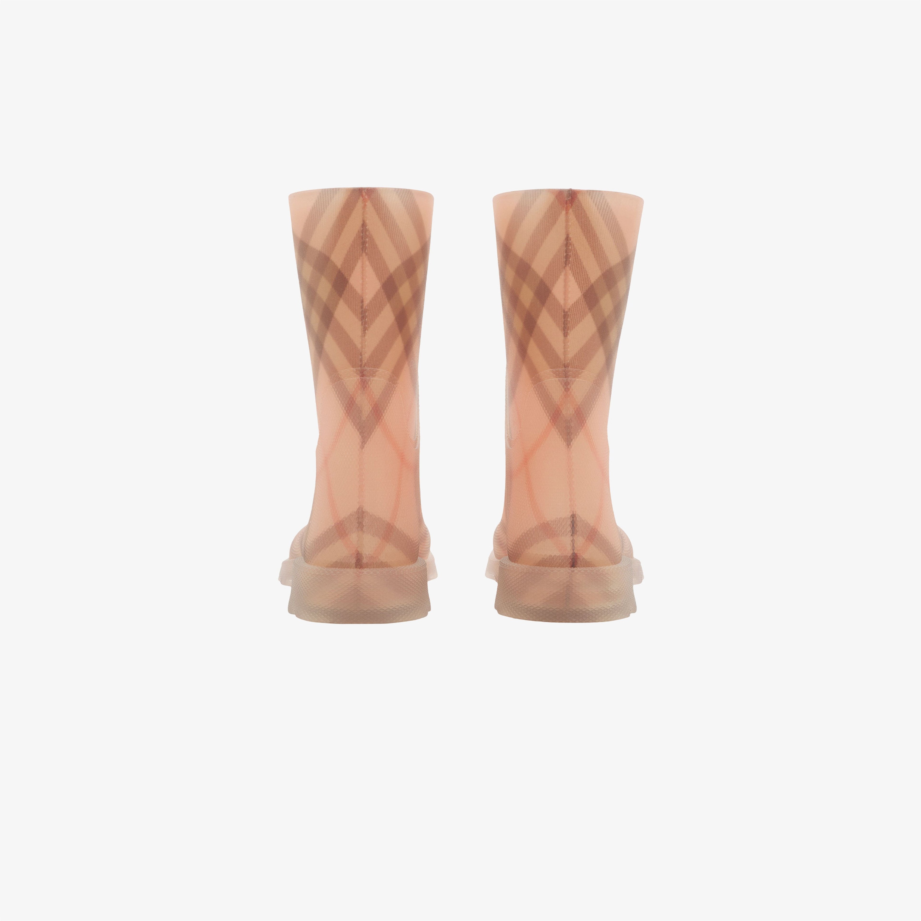 Burberry Marsh High Rubber Çocuk Pembe Bot