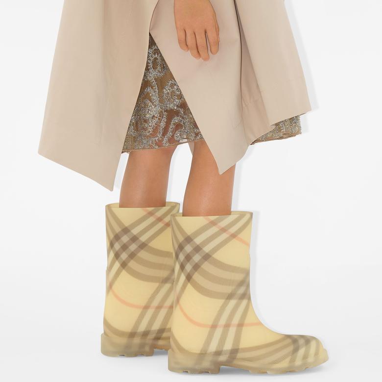 Burberry Marsh High Rubber Çocuk Sarı Bot