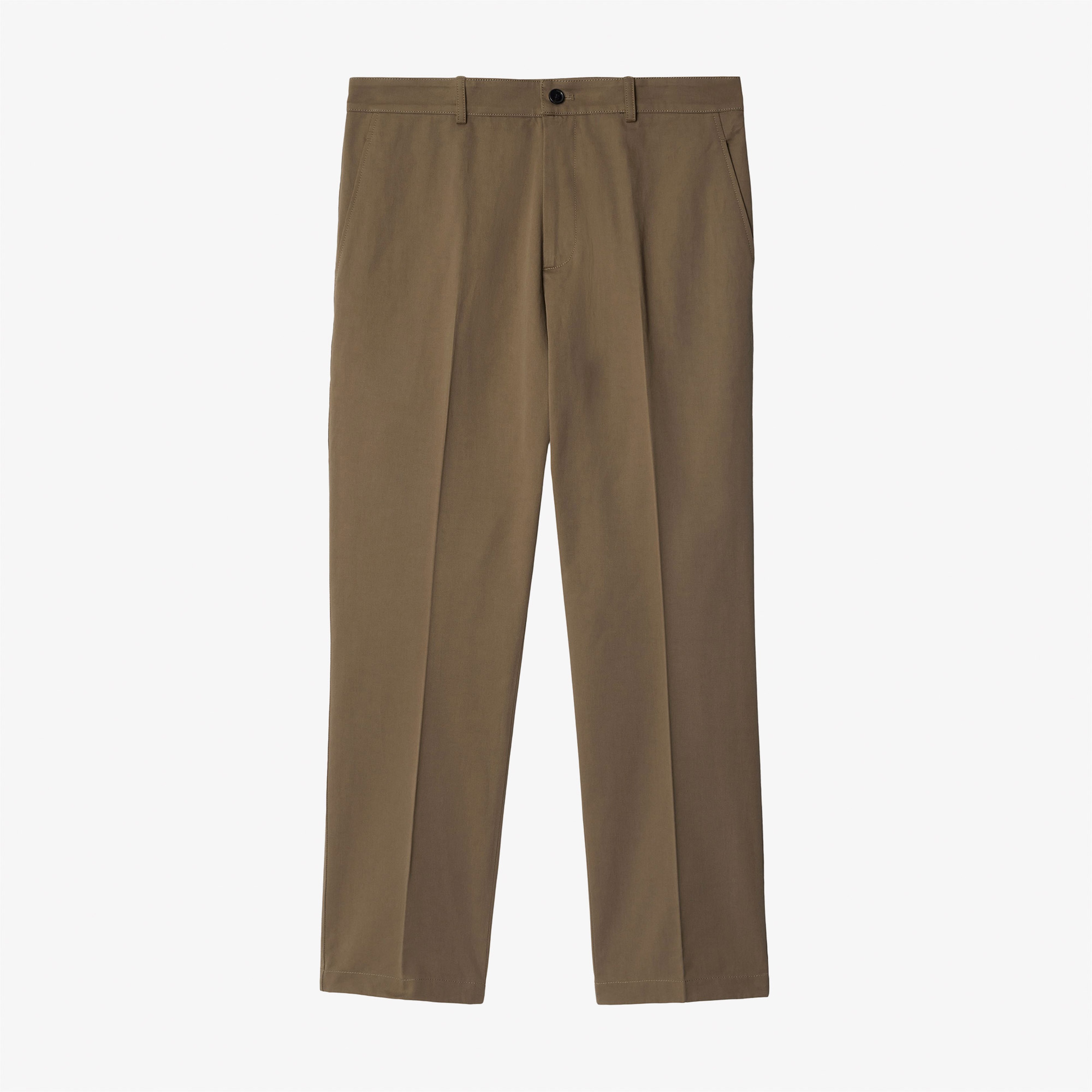 Burberry Pan Cotton Chinos Erkek Kahverengi Pantolon